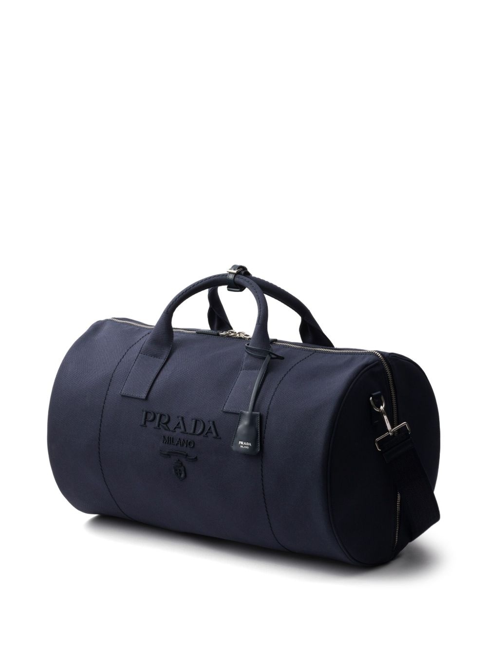 logo-embossed duffle bag - 4