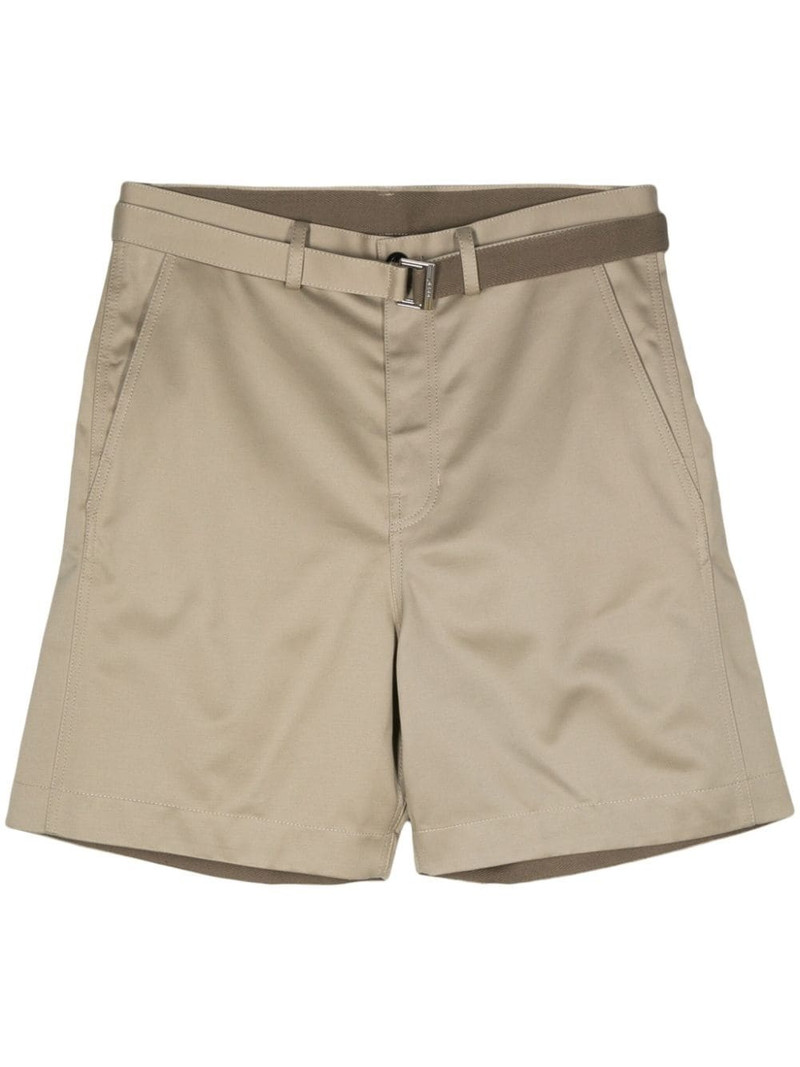 wide-leg cotton chino shorts 1
