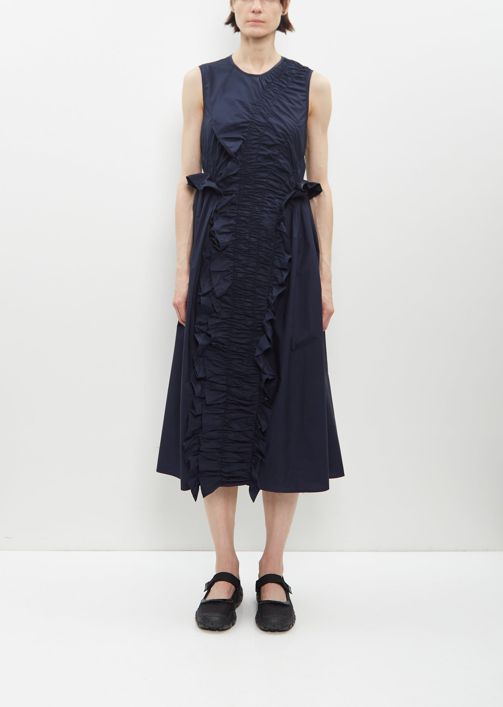 【Cecilie Bahnsen】OLE DRESS OLE | DRESS COTTON WHITE