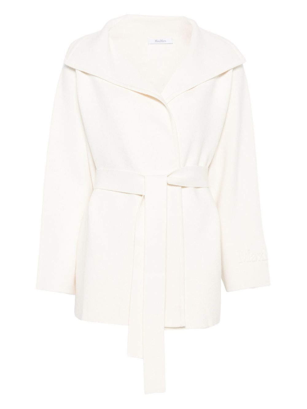 hooded wool-blend jacket - 1