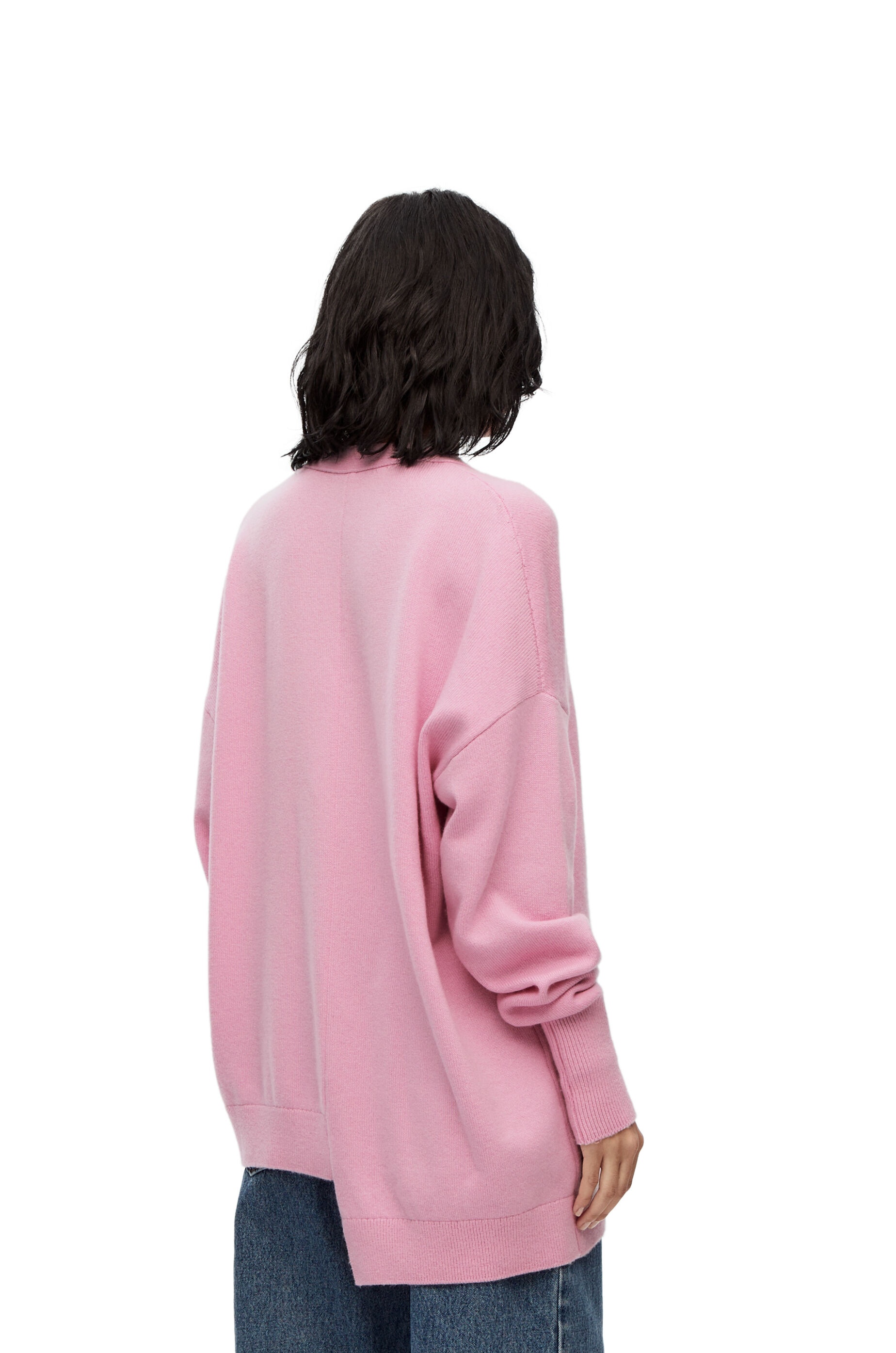 Asymmetric cardigan in cashmere - 4