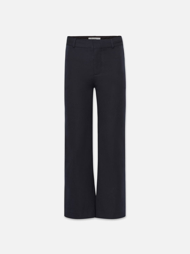 Le Crop Palazzo Trouser in Navy 1