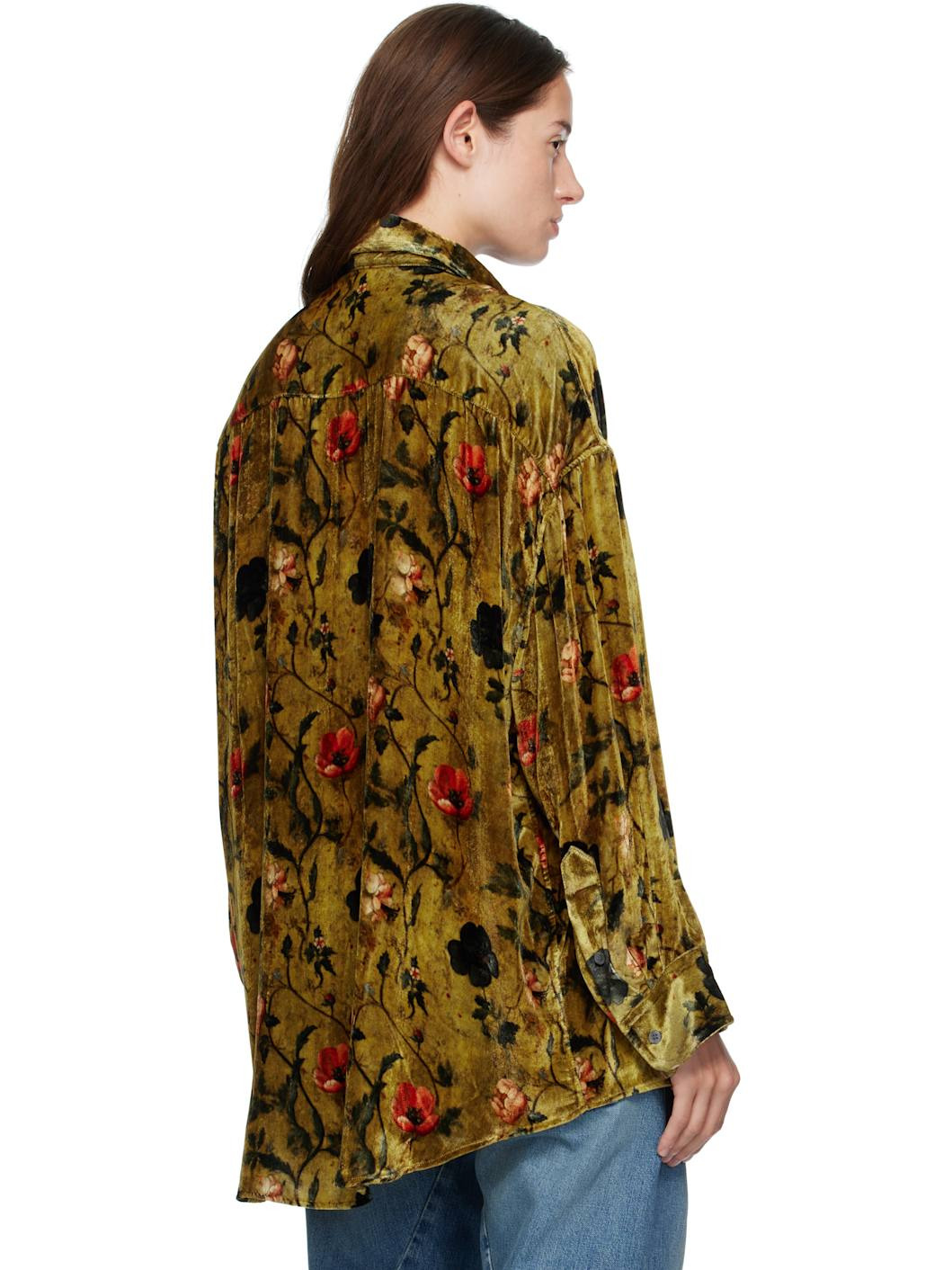 Yellow Drop Neck Shirt - 3