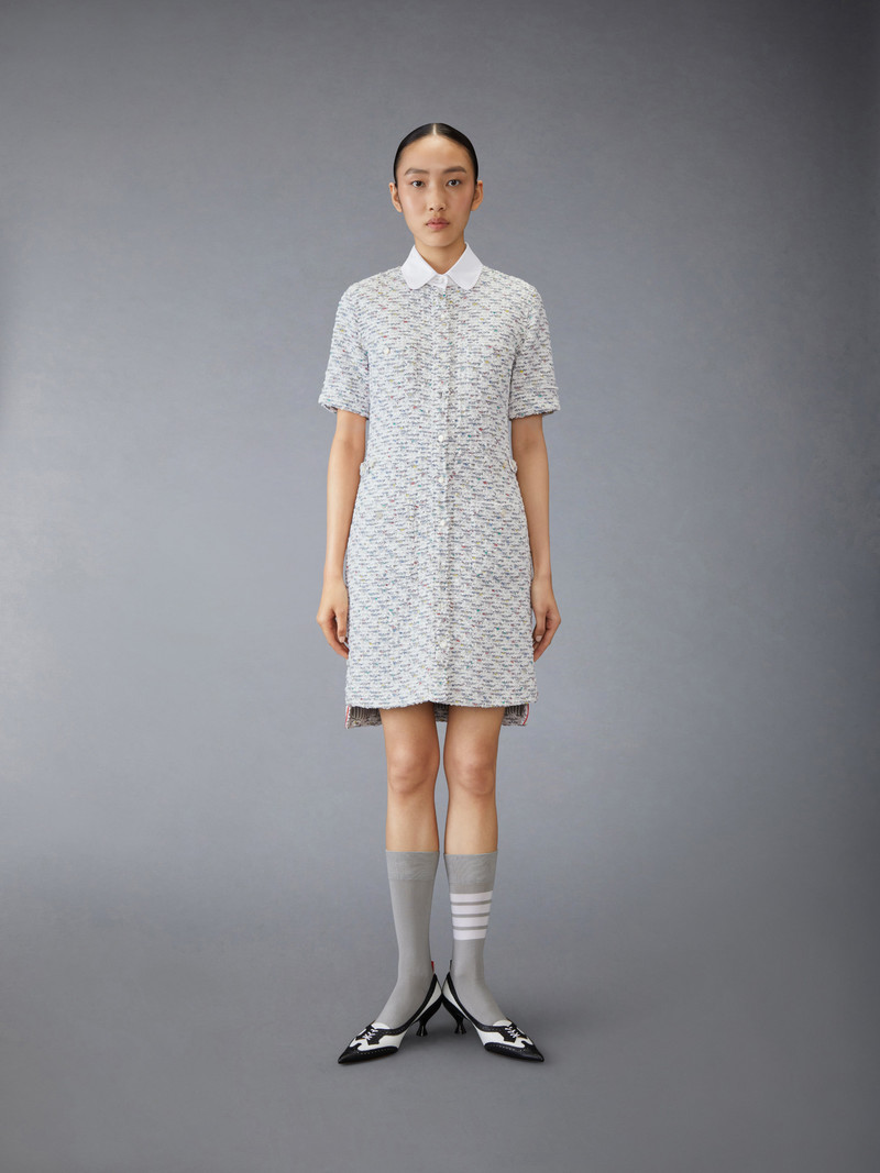 Thom Browne Sequin Tweed Patch Pocket Dress outlook