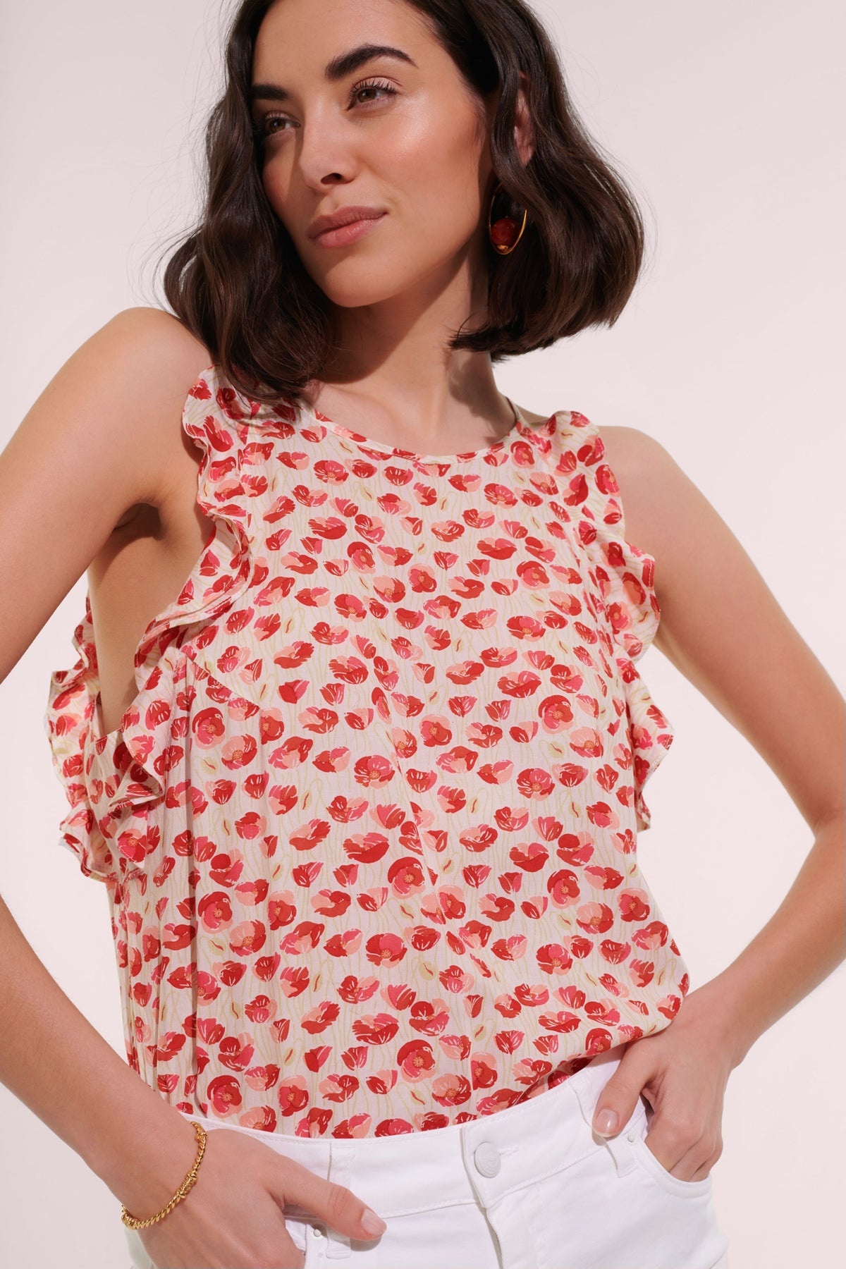 Top Alida - White Red Alamy - 1