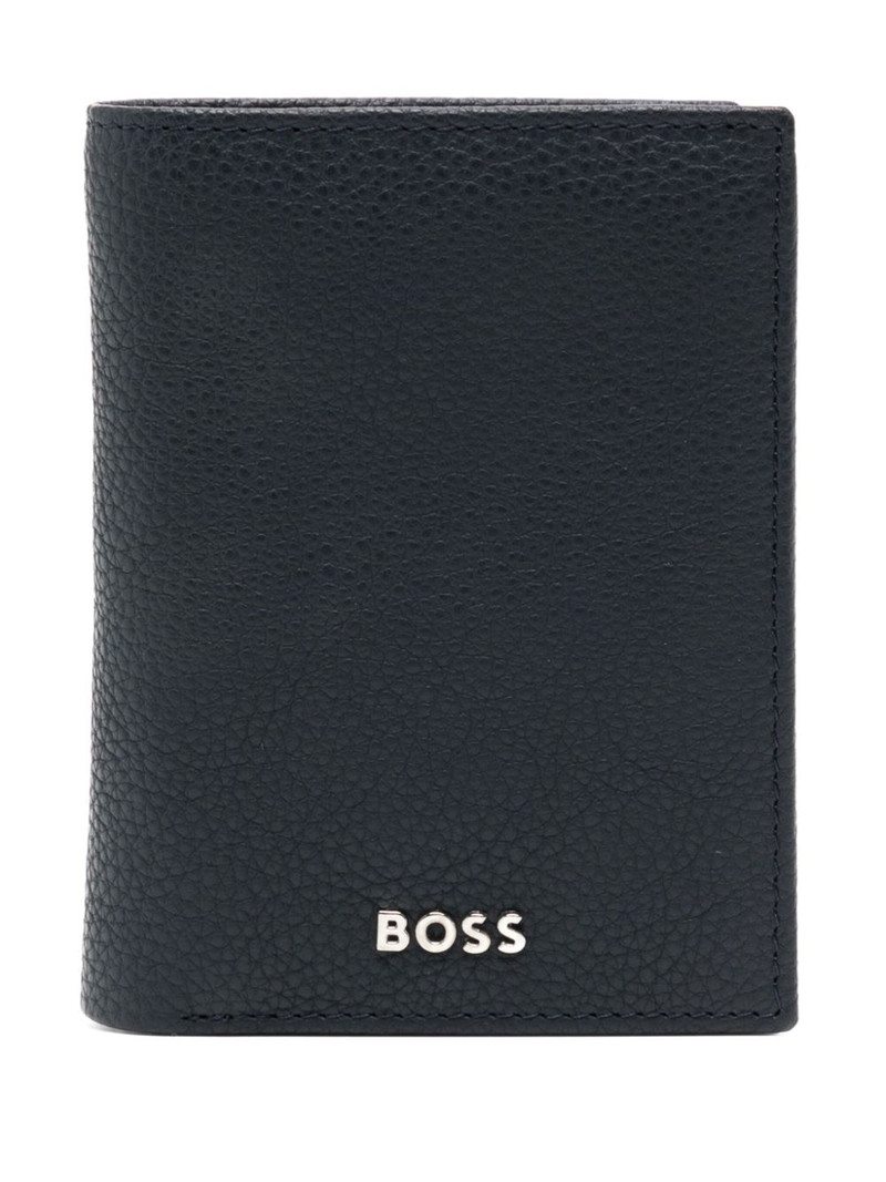logo-plaque leather wallet 1