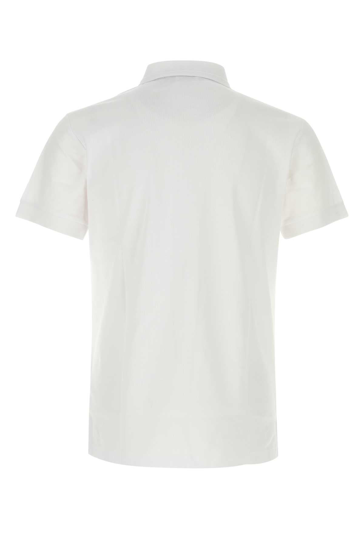 Burberry Men White Piquet Polo Shirt - 2