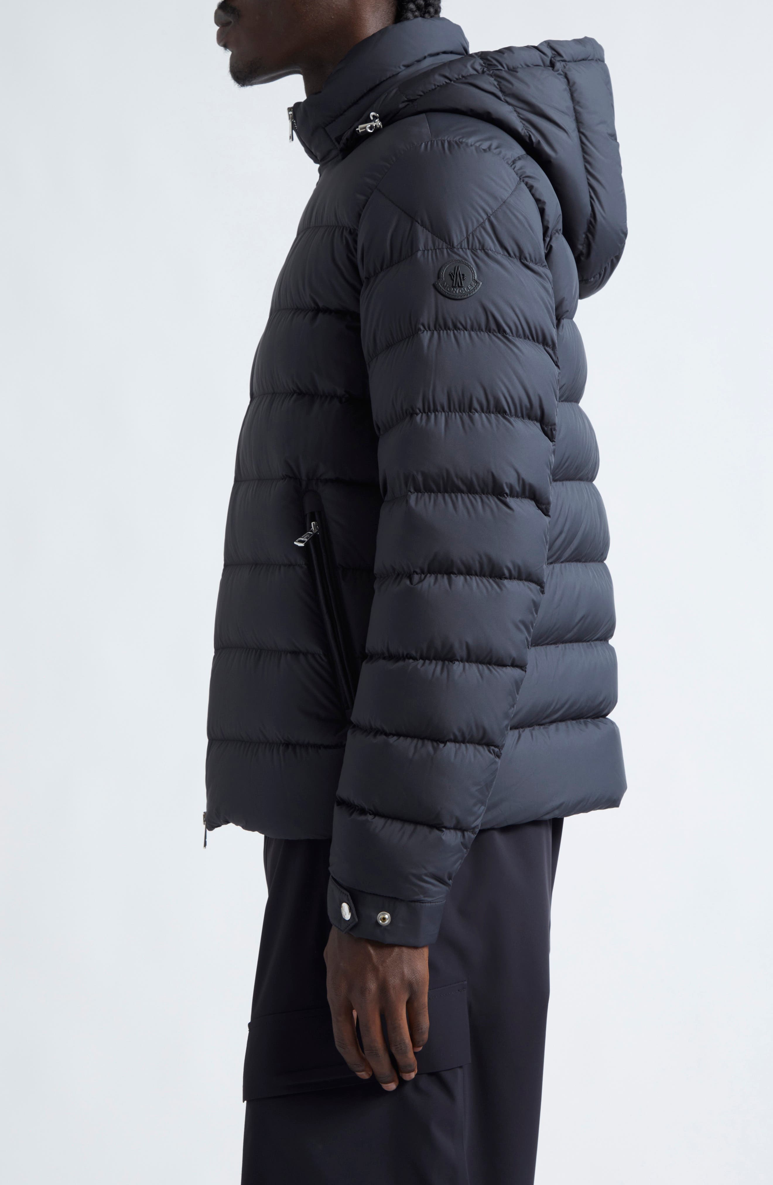 Moncler Arneb Down Puffer Jacket with Removable Hood in Black at Nordstrom - 3