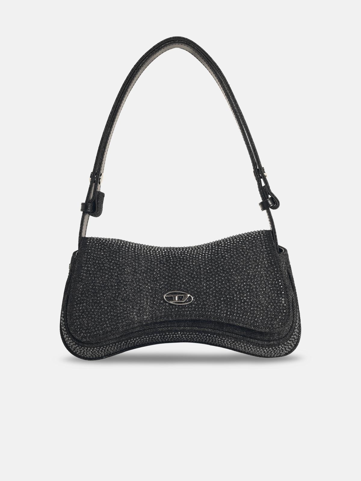 'PLAY' BLACK DENIM BAG - 1