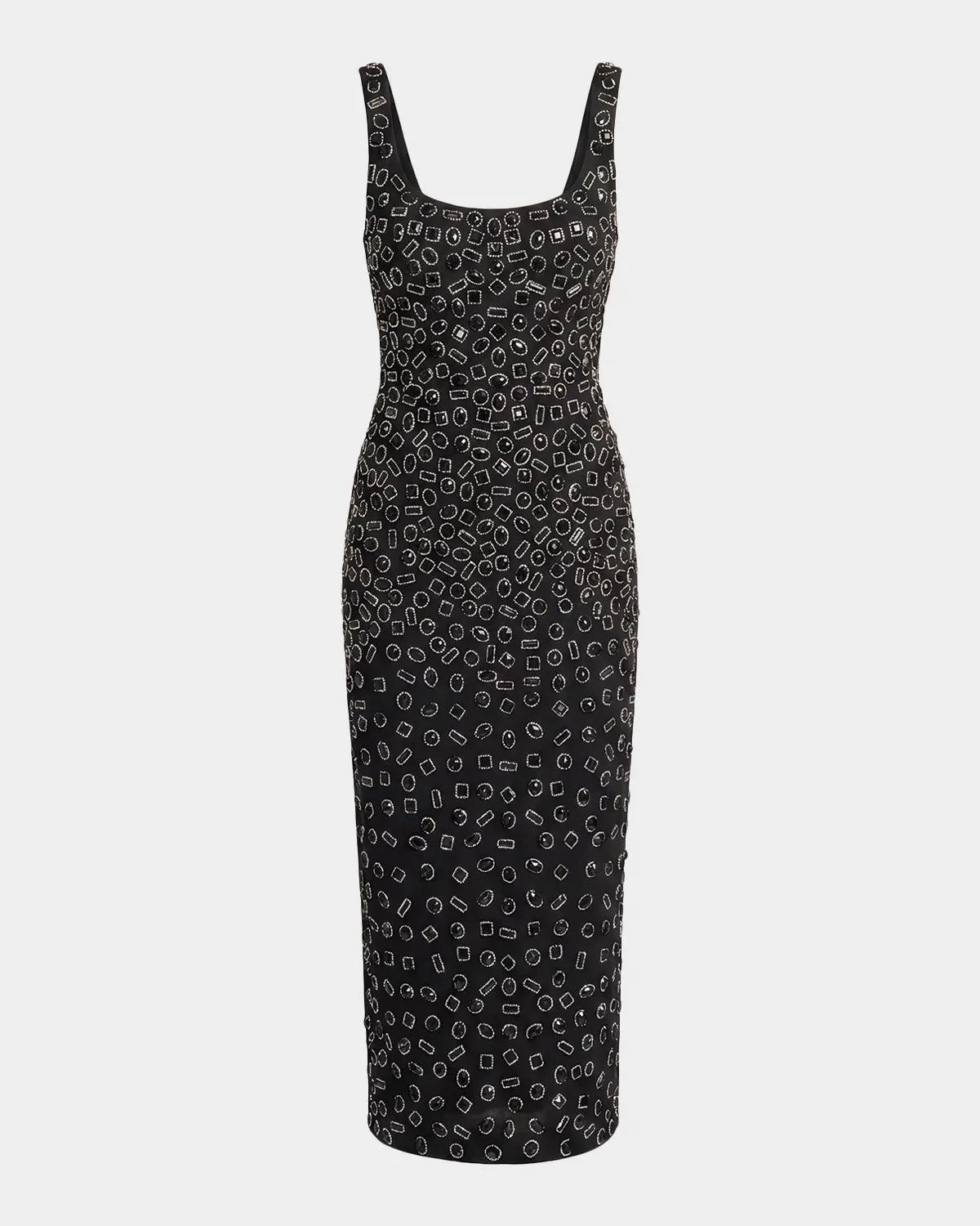 Beaded Scuba Midi Dress - 1