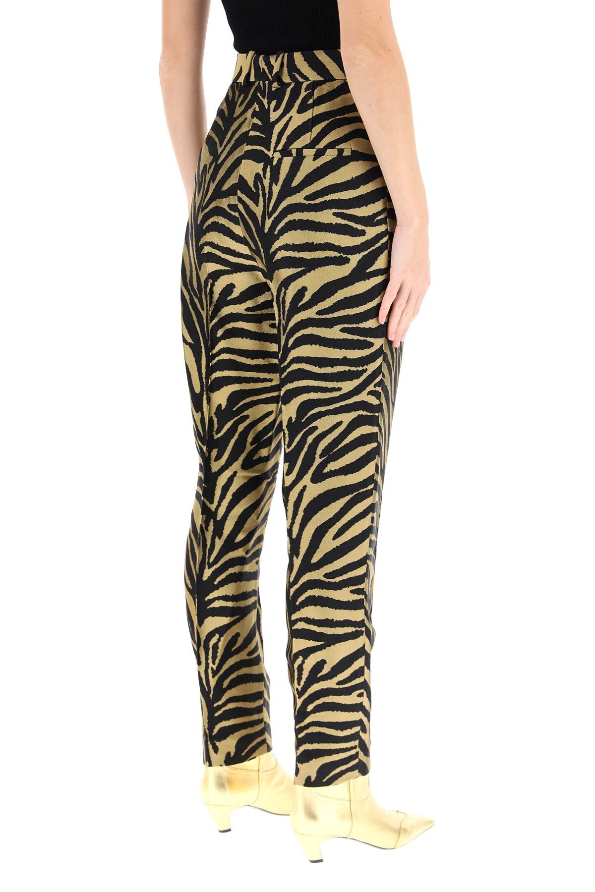 MAGDELINE ZEBRA PRINT TROUSERS - 4