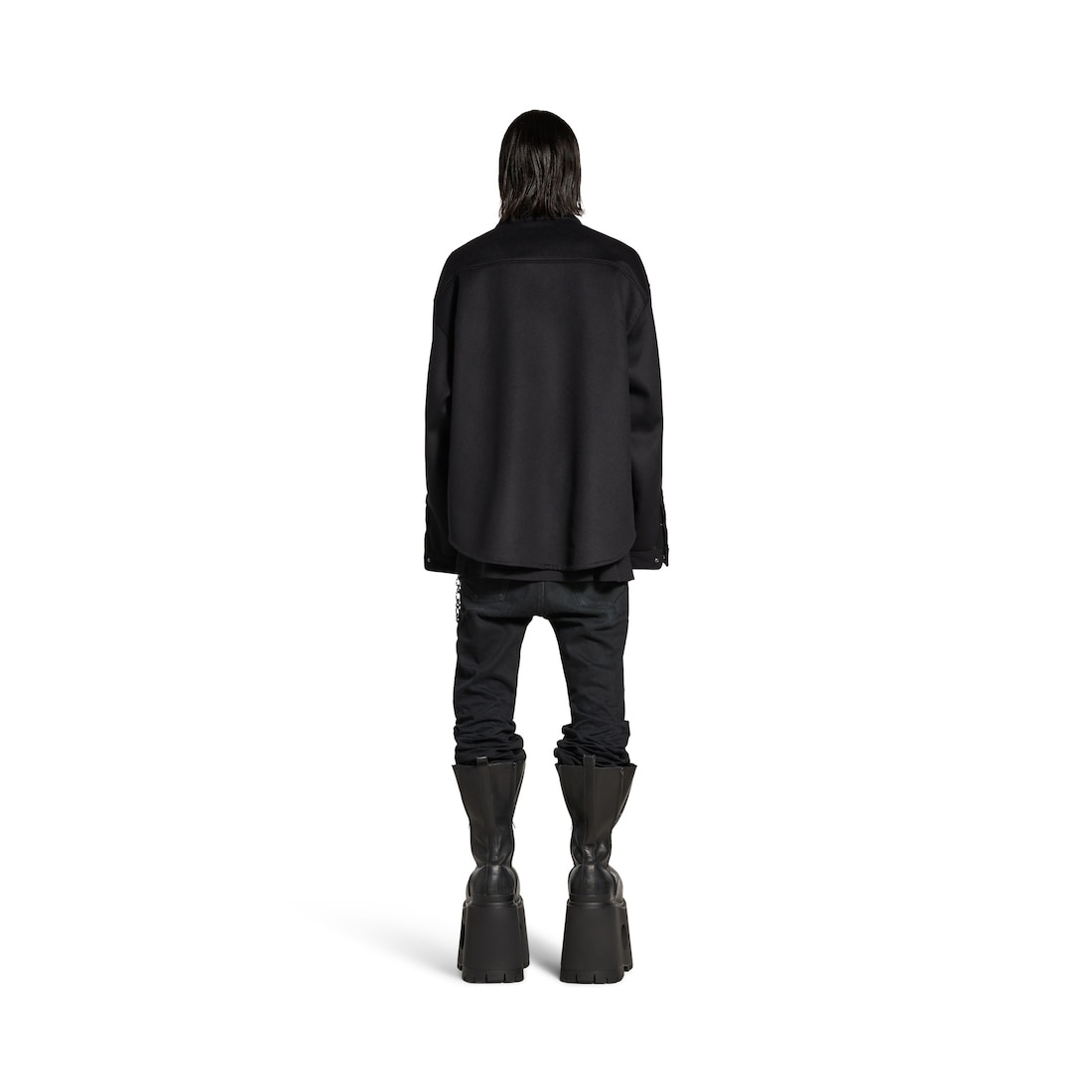 Men's Padded Shirt in Black - 4