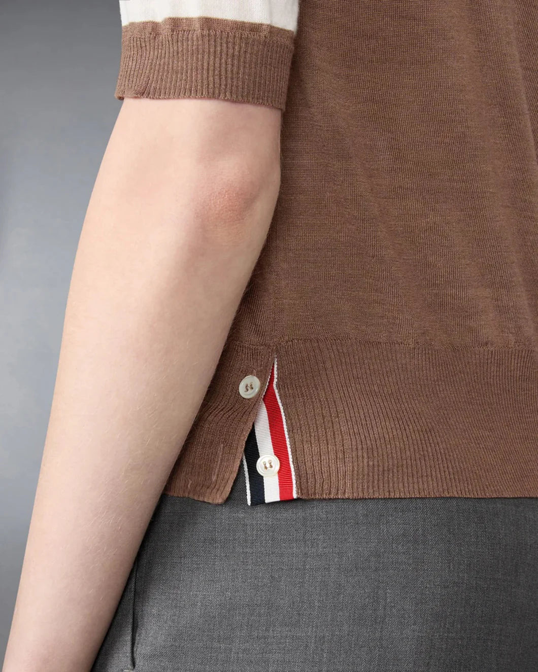 MERINO WOOL JERSEY STITCH 4-BAR TEE - 4
