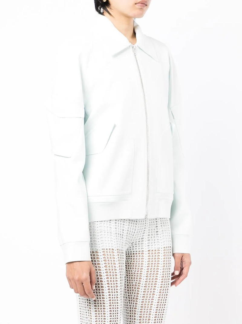 zip-up fitted bomber jacket 4