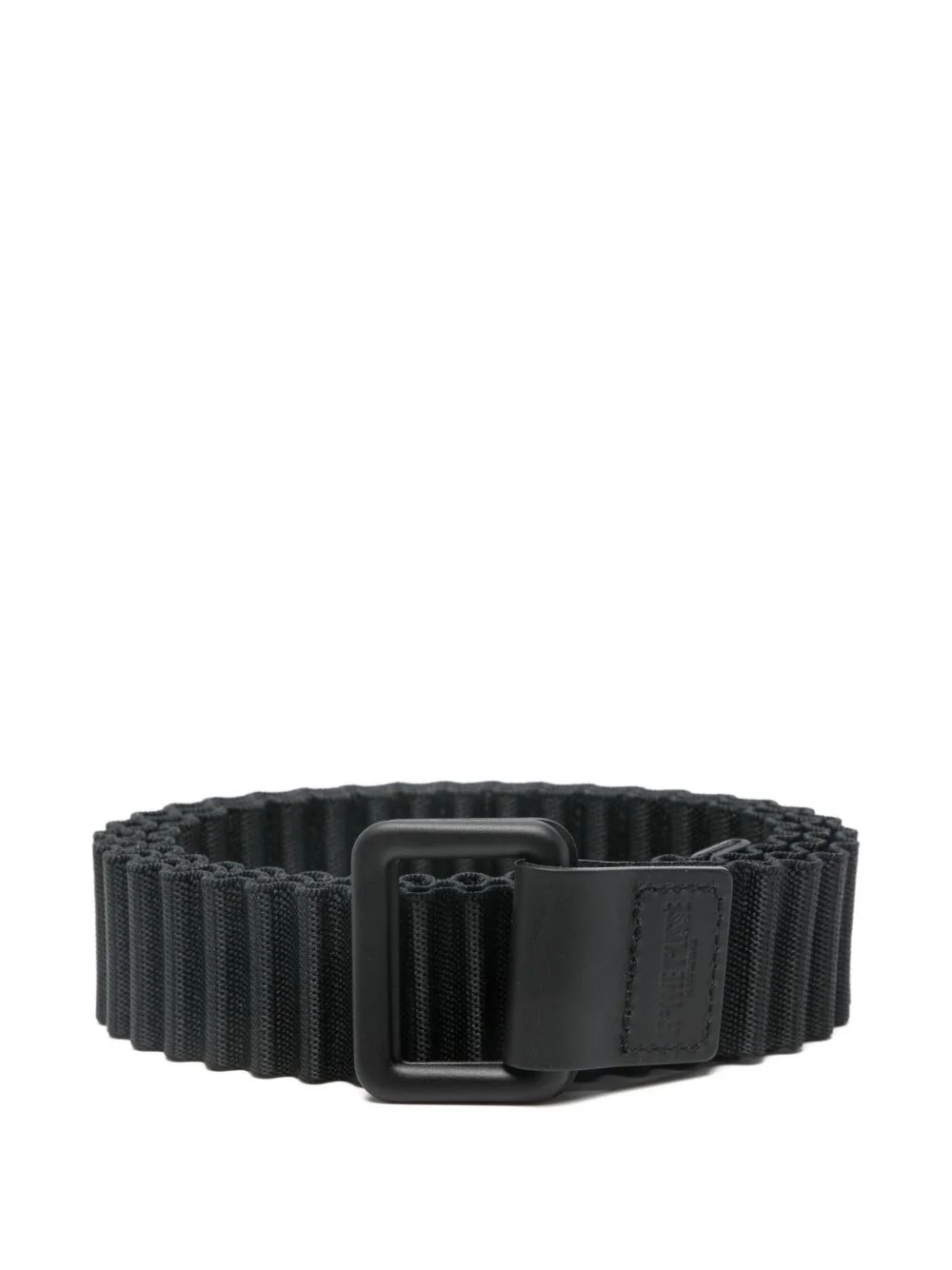 pleated square-buckle belt - 1