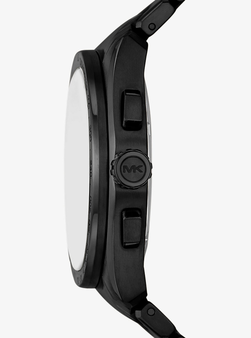 MICHAEL KORS Oversized Accelerator 2.0 Black-Tone Watch outlook