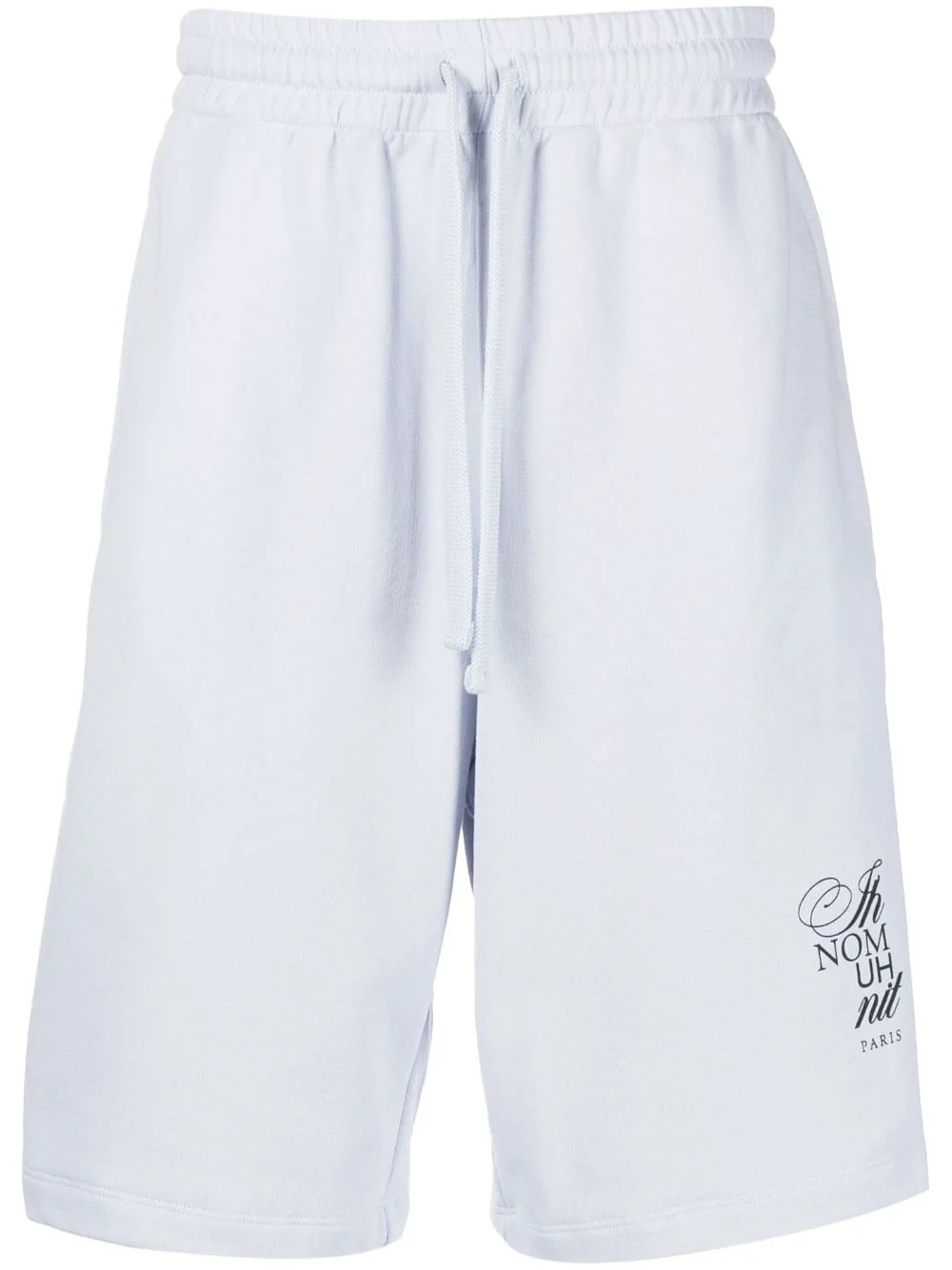 logo-print cotton track shorts - 1