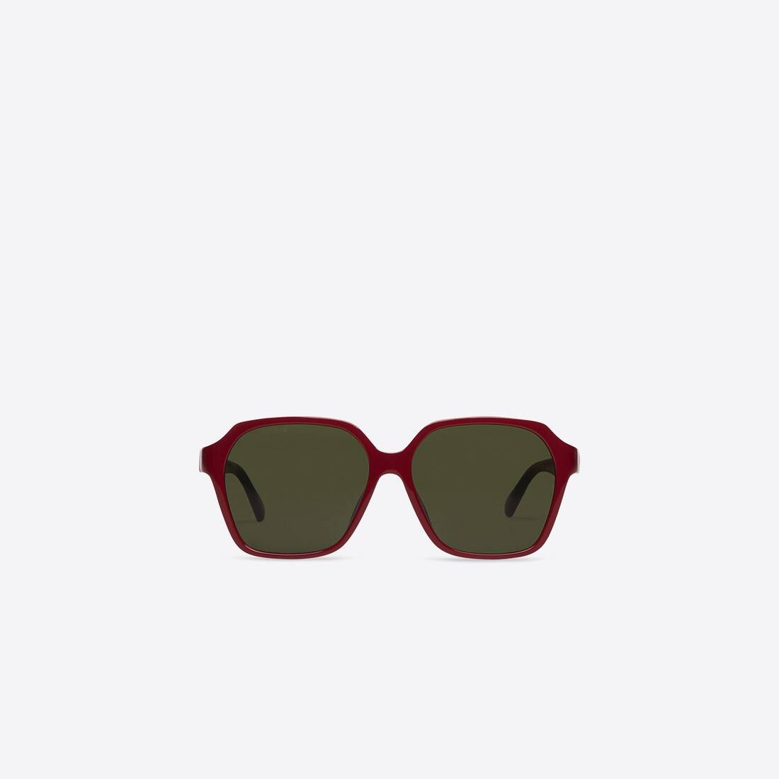 Women's Side Square Sunglasses in Red - 1