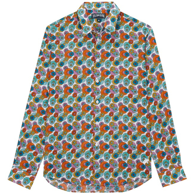 Unisex Cotton Voile Summer Shirt Marguerites 1