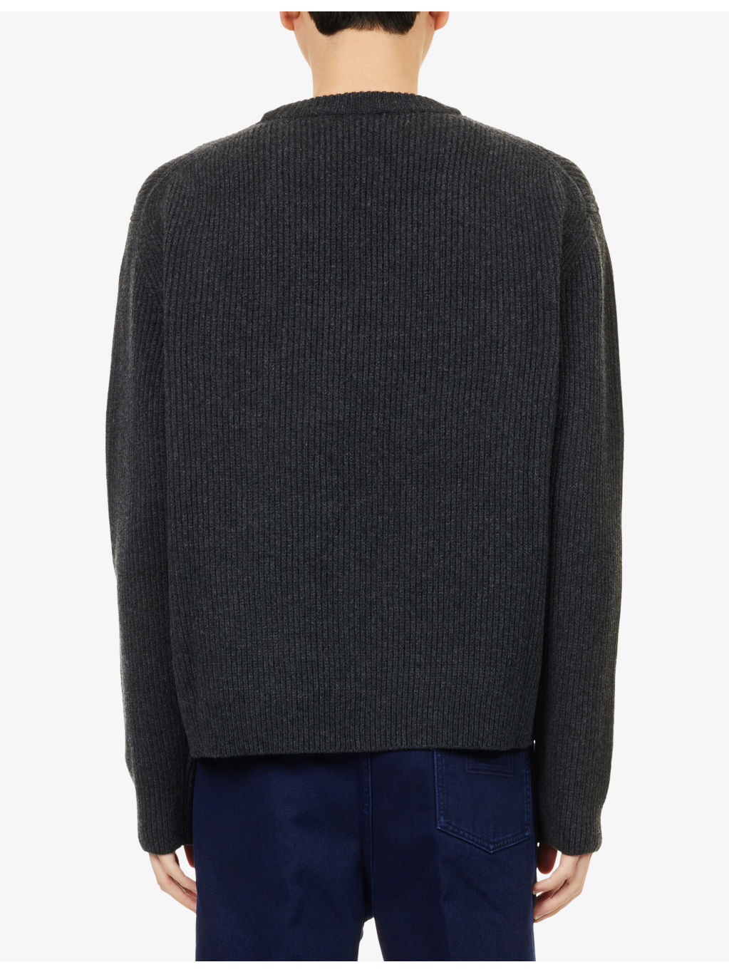 Logo-Print Crewneck Wool Jumper - 4