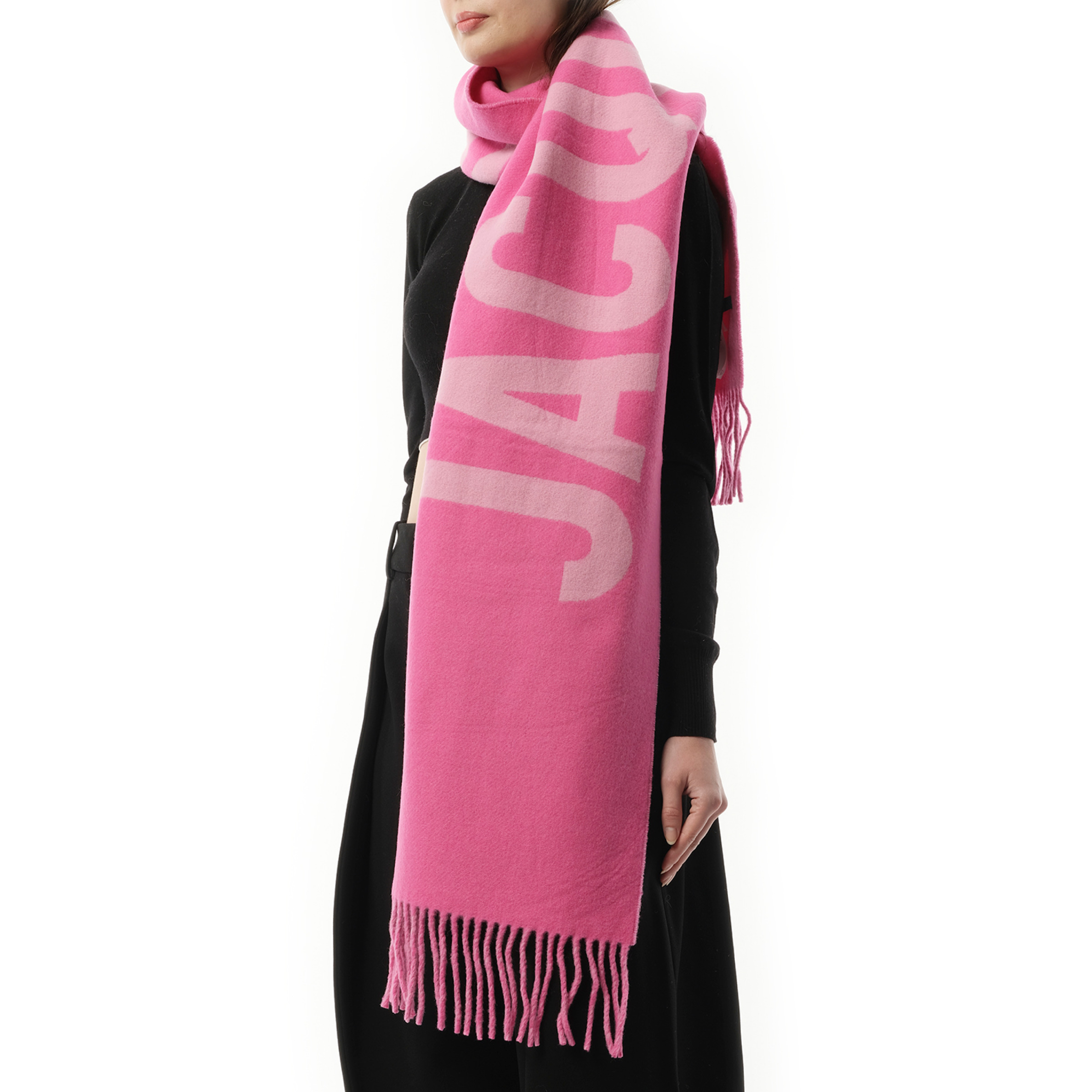 L'echarpe Jacquemus Scarf in Pink/Multicolour - 5