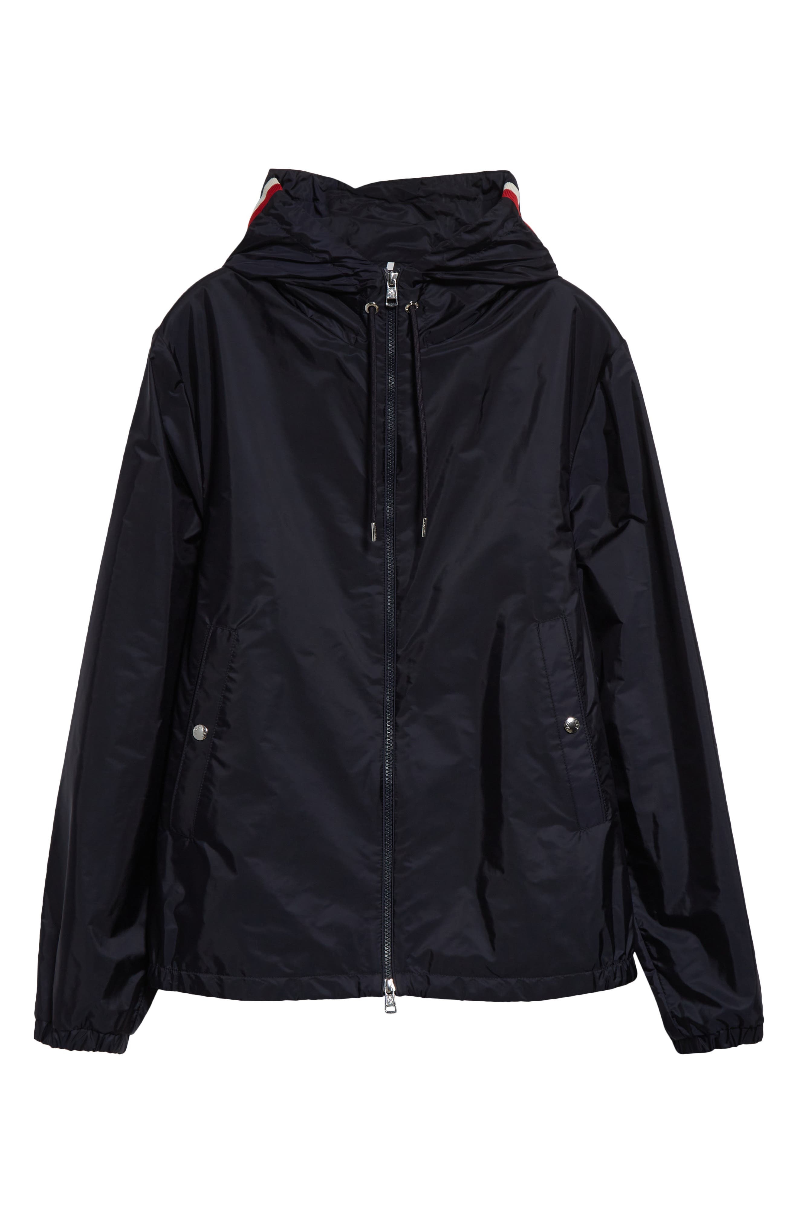 Moncler Grimpeurs Hooded Water Repellent Nylon Jacket in Navy/Navy at Nordstrom - 6
