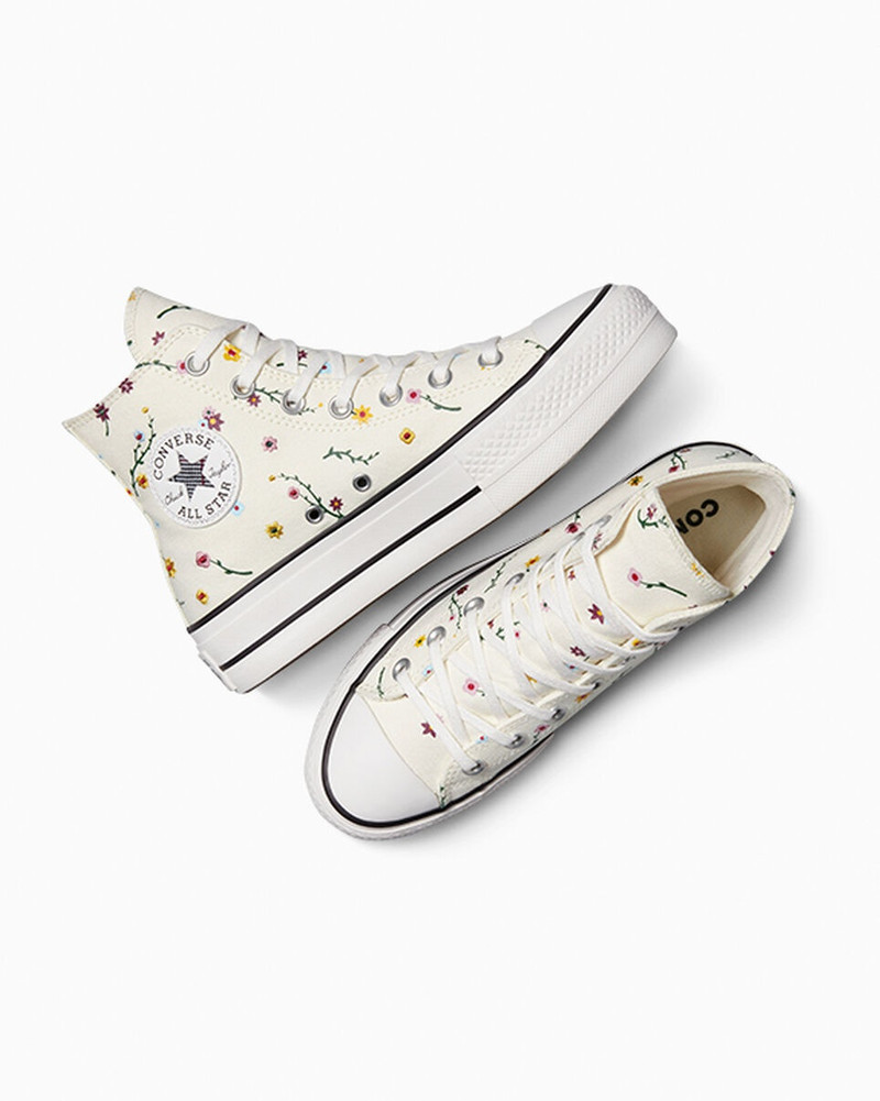 Chuck Taylor All Star Lift Platform Embroidered Blooms 5