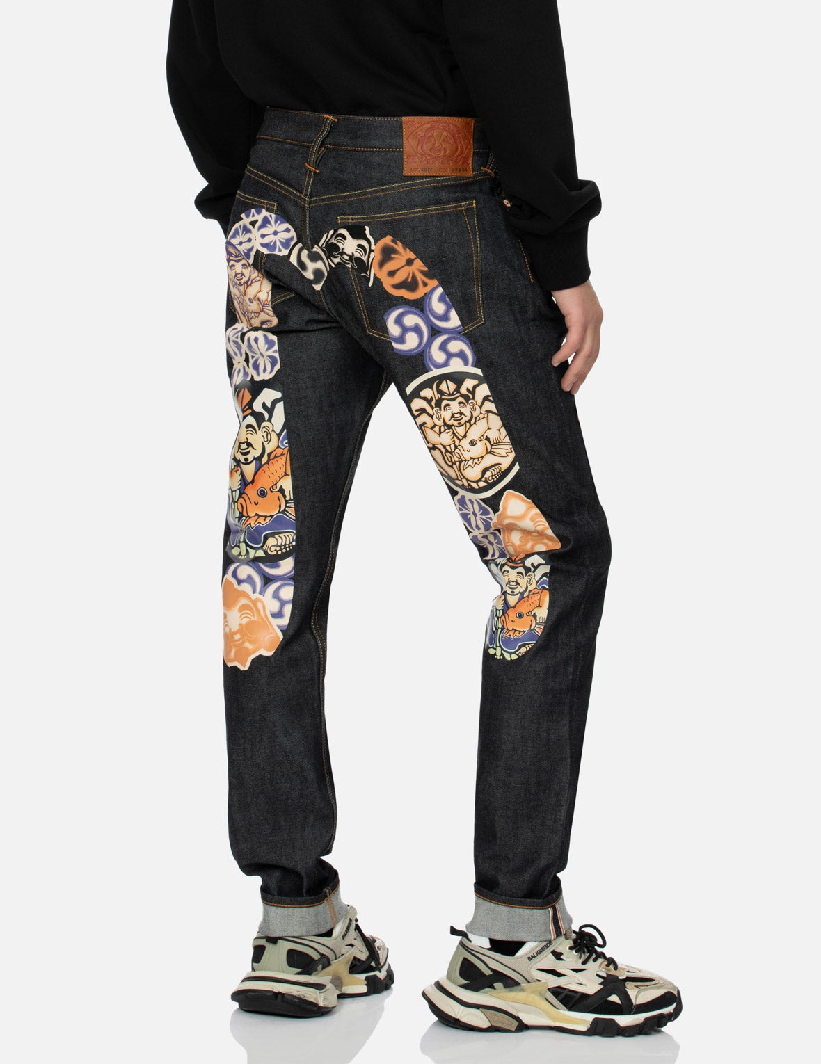 Godhead and Kamon Daicock print Carrot Fit Jeans #2017 - 3