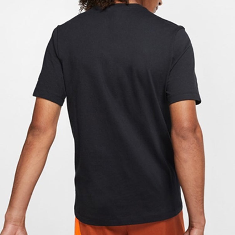 Air Jordan Chimney Tee Printing Short Sleeve Asia Edition Black CI1328-010 - 4