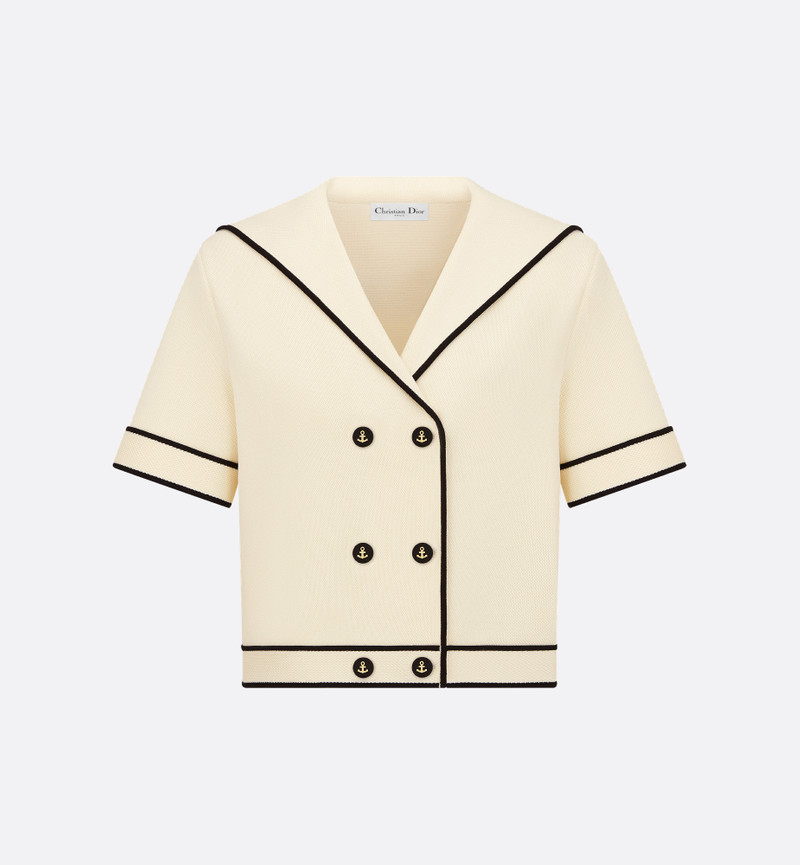 Short-Sleeved Jacket with Sailor Collar 1