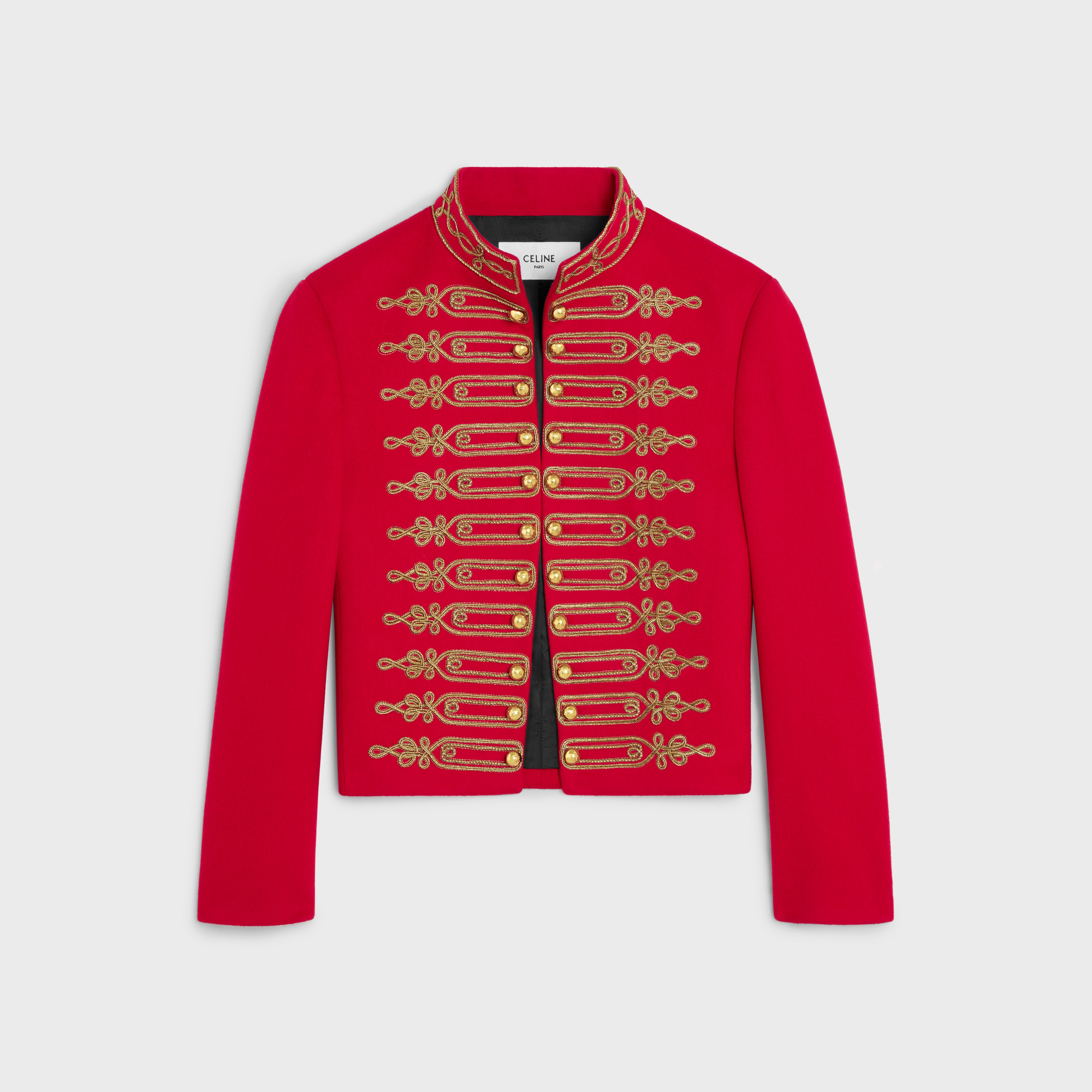 military spencer jacket in wool cloth - 1