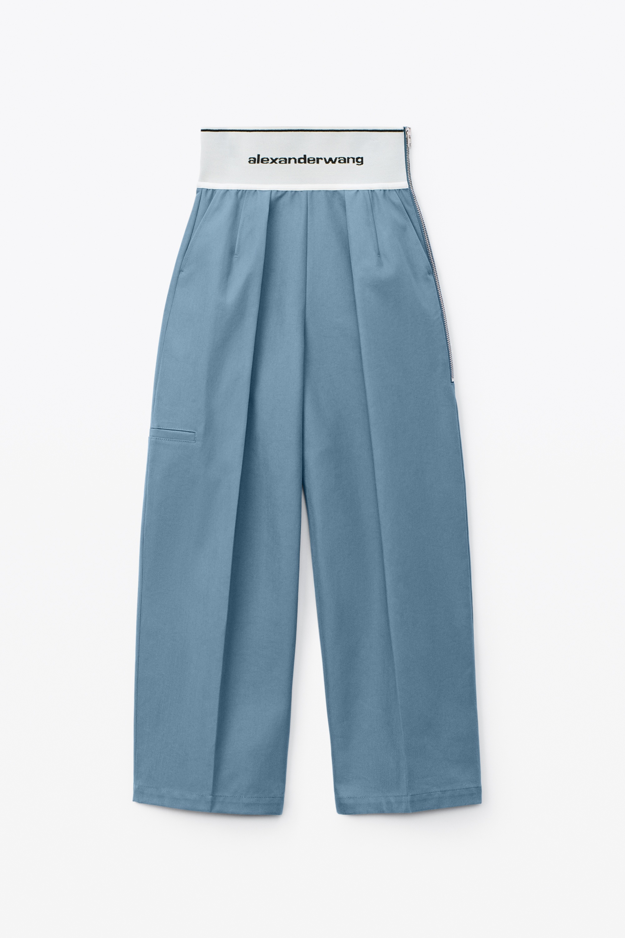 CARROT LEG TROUSER IN COTTON TAILORING - 1