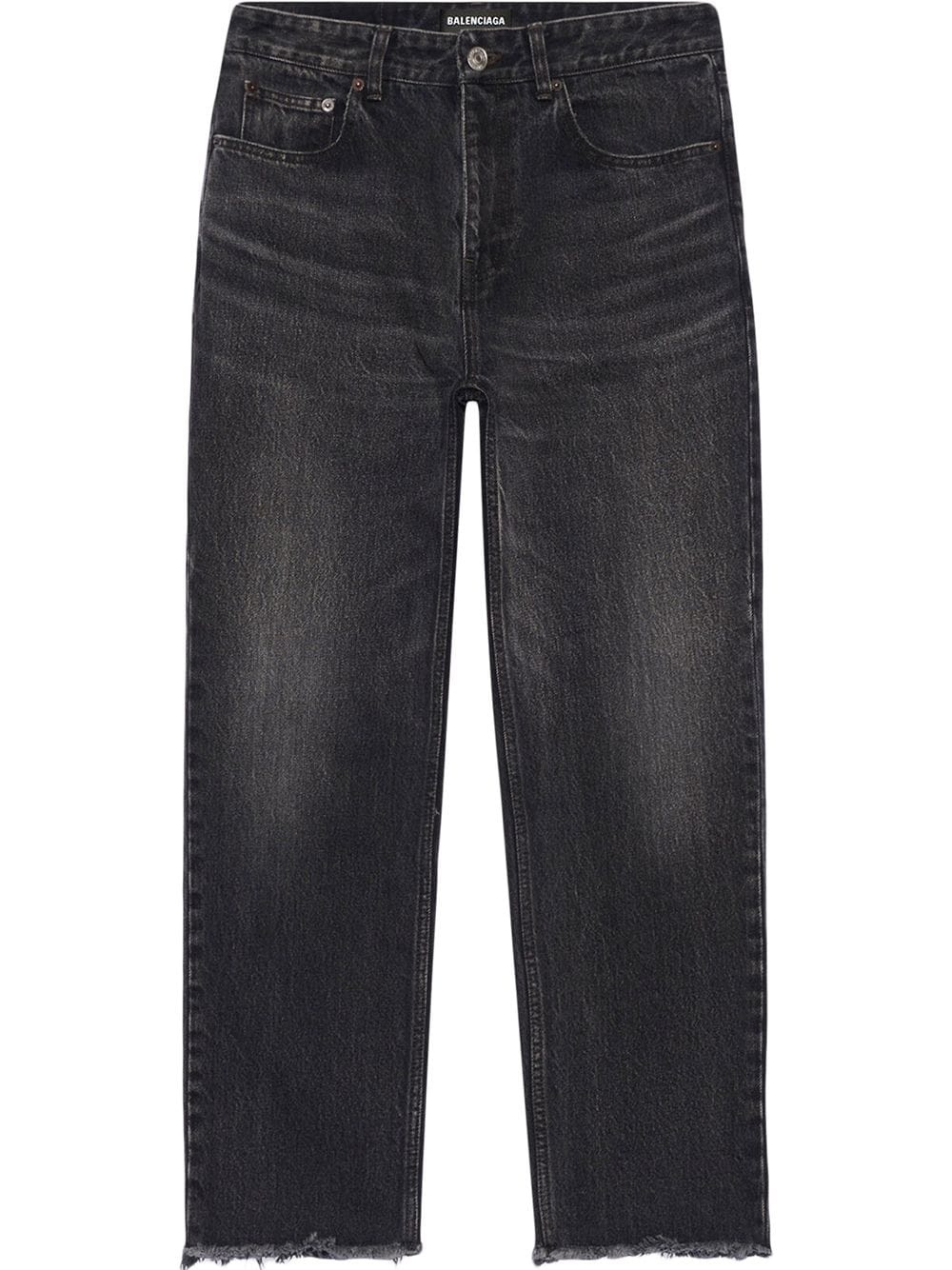 raw-cut slim-leg jeans - 1