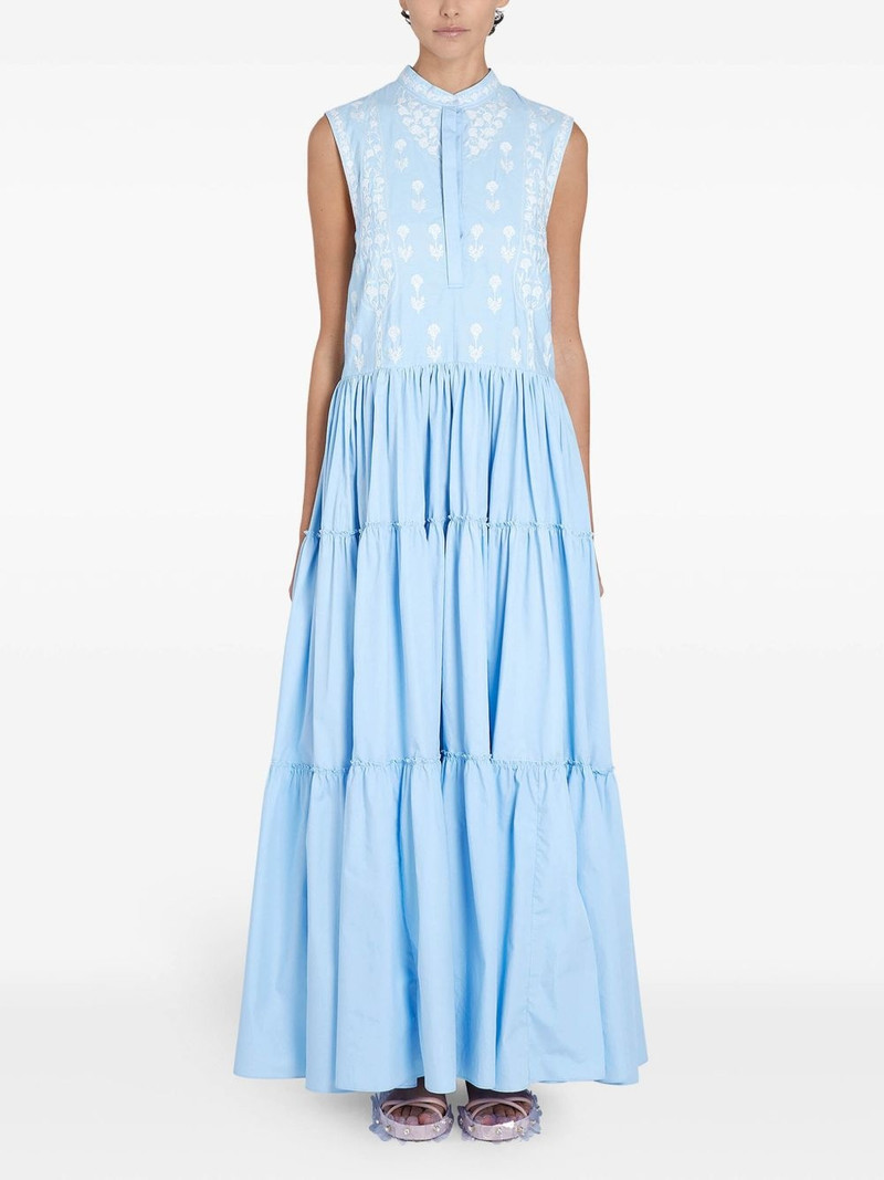 GIAMBATTISTA VALLI floral-embroidered dress outlook