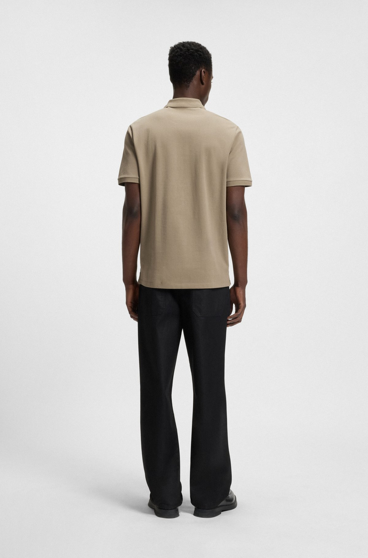 COTTON-PIQUÉ POLO SHIRT WITH LOGO PRINT - 5