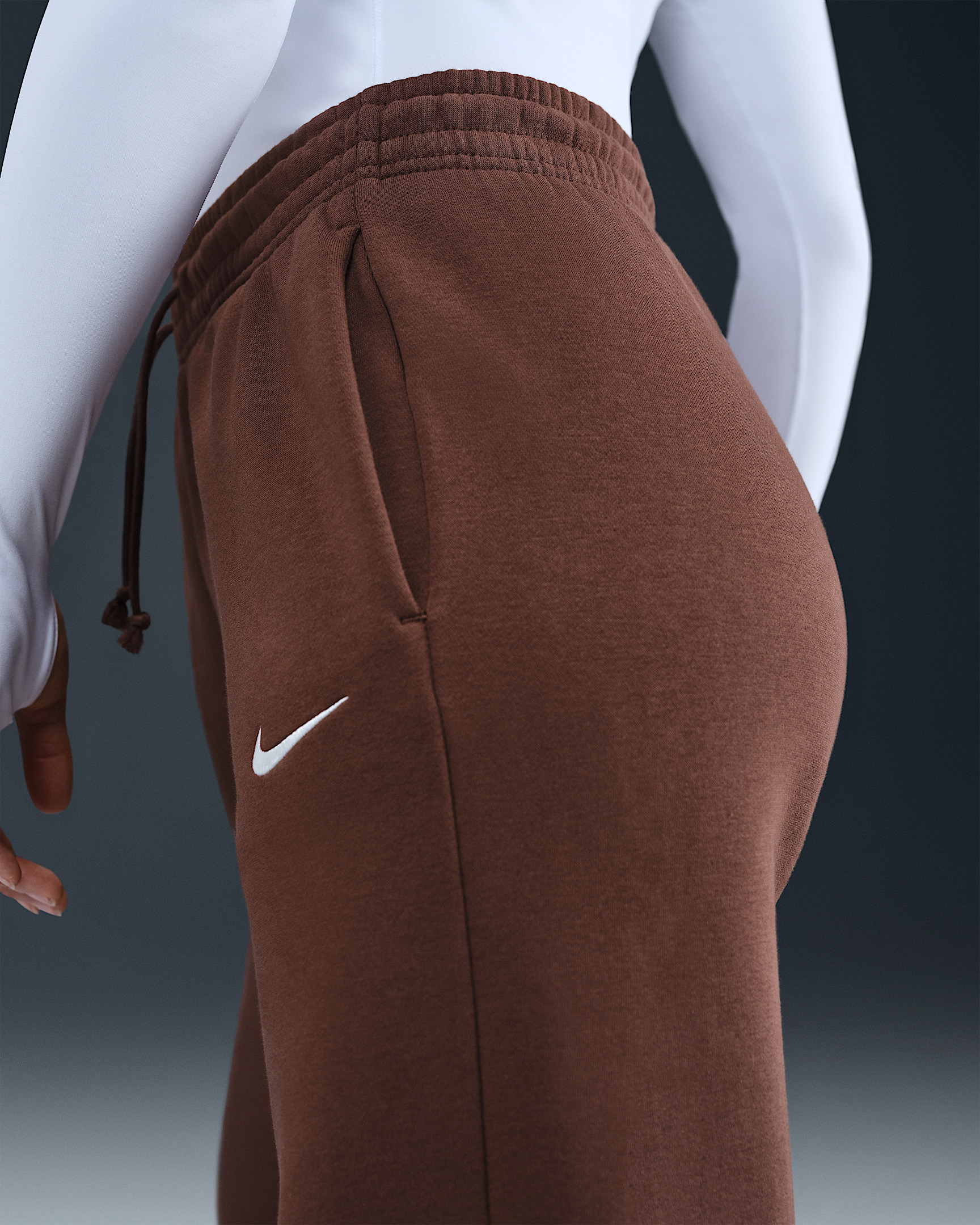 Nike Sportswear Phoenix Fleece Women's High-Waisted Wide-Leg Pants - 3