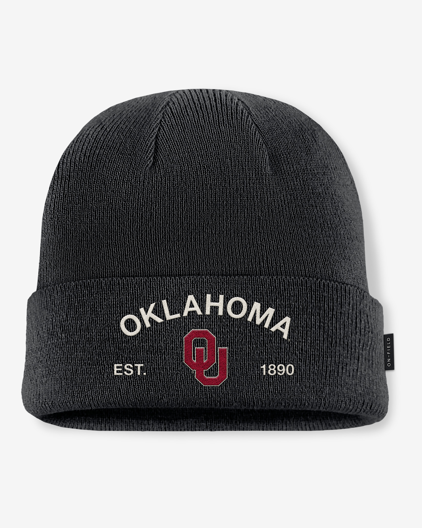 Oklahoma 2025 Military Appreciation Men's Jordan Brand College Cuffed Beanie - 1