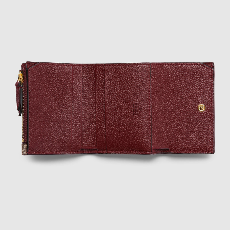 GUCCI Bi-color GG Marmont mini wallet outlook