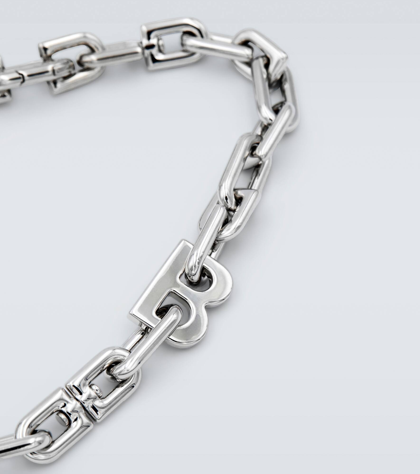 B Chain thin necklace - 2