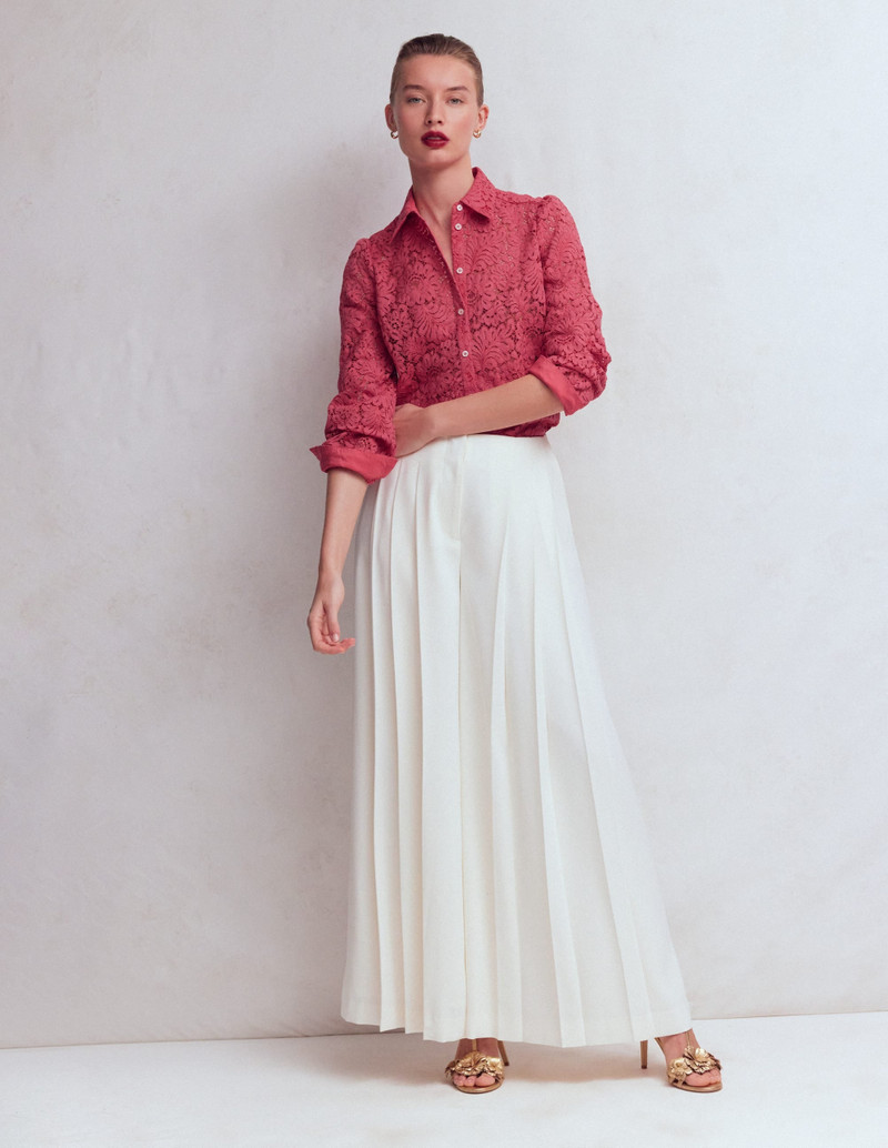 Cara Lace Shirt-Cherry Blush 5