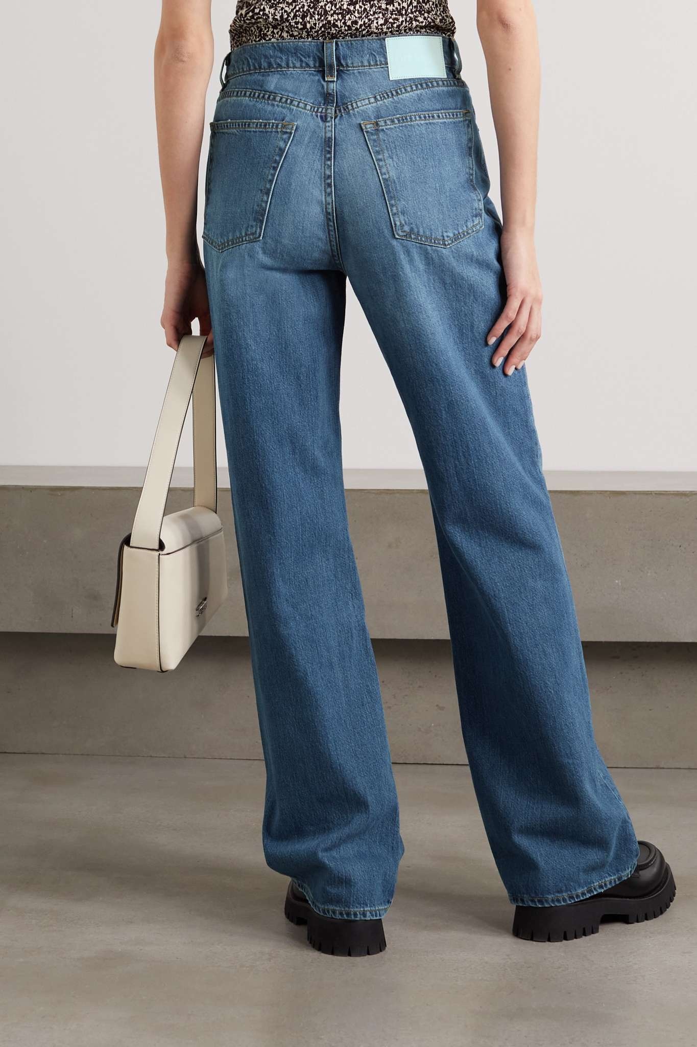 Brooklyn high-rise straight-leg jeans - 4