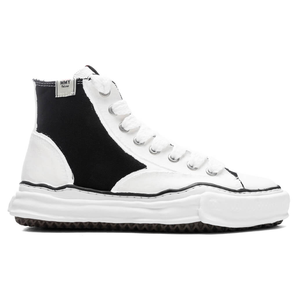 PETERSON HIGH OG SOLE RUBBER PAINTED CANVAS SNEAKER - BLACK/WHITE - 1