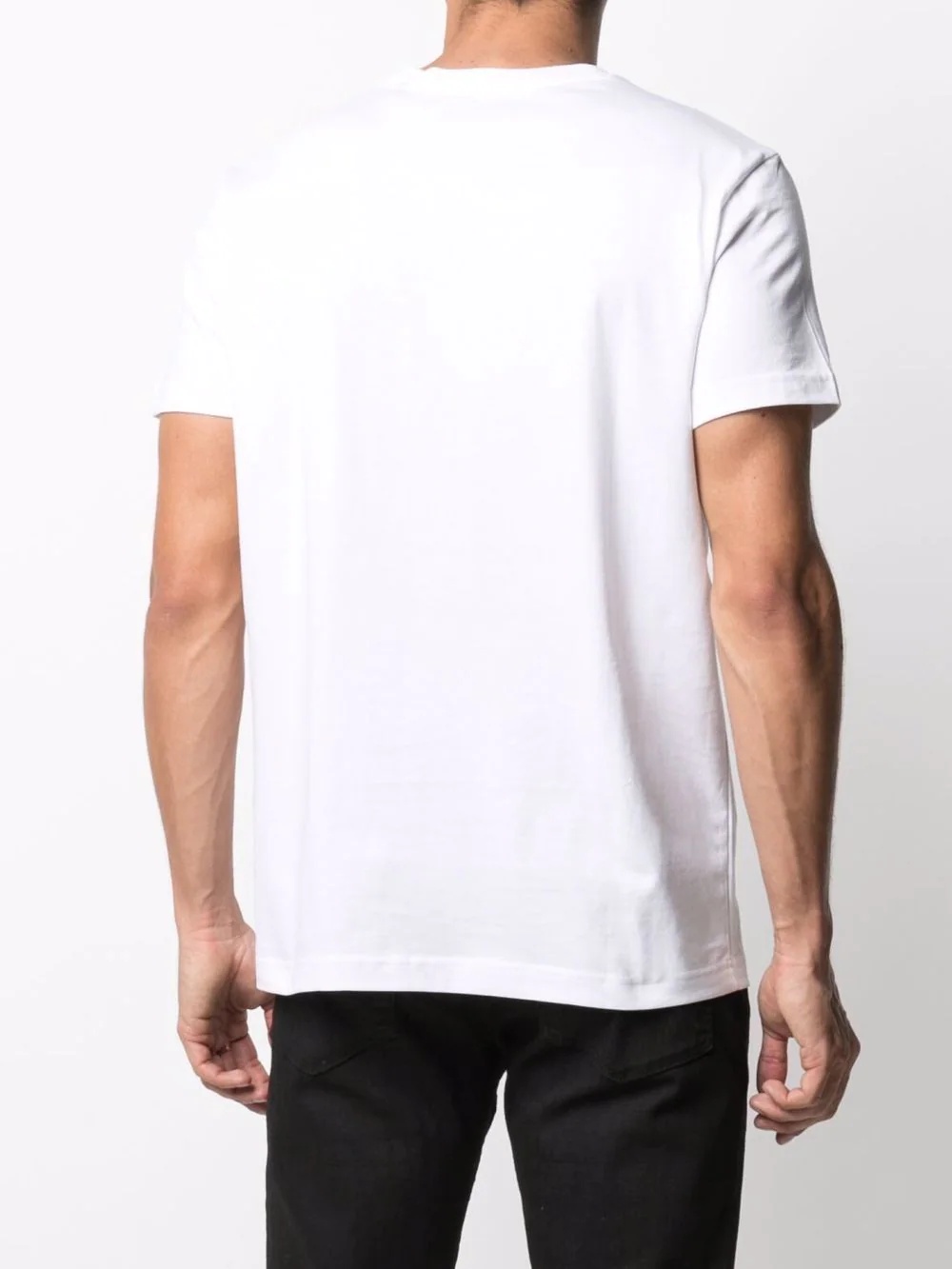 drip-effect logo print T-shirt - 4