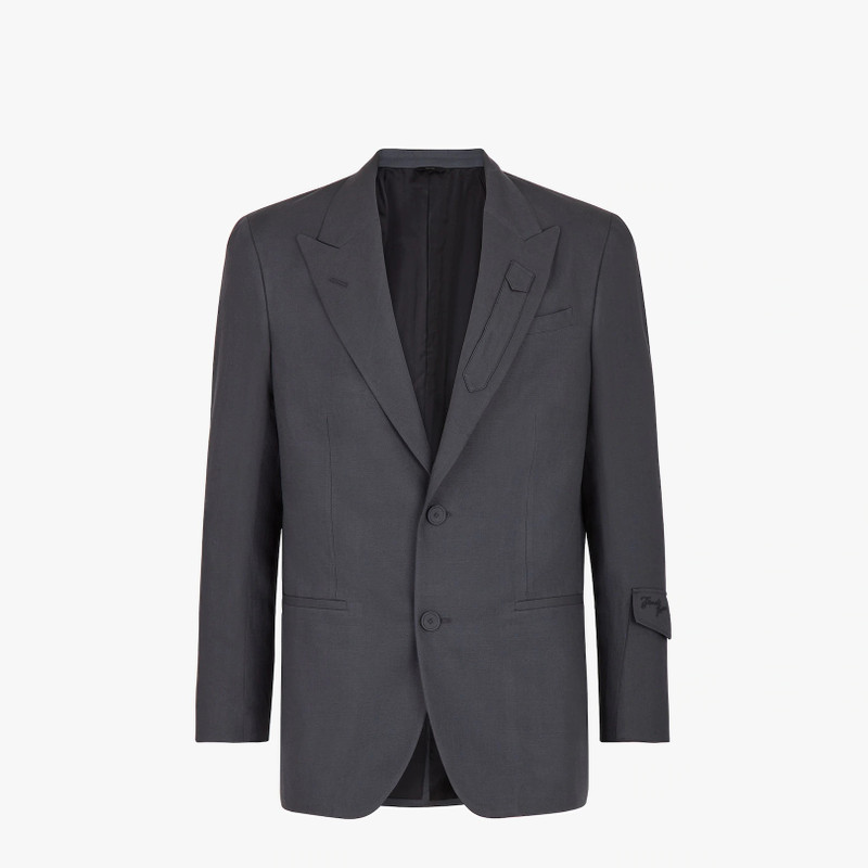 Blue linen blazer 1