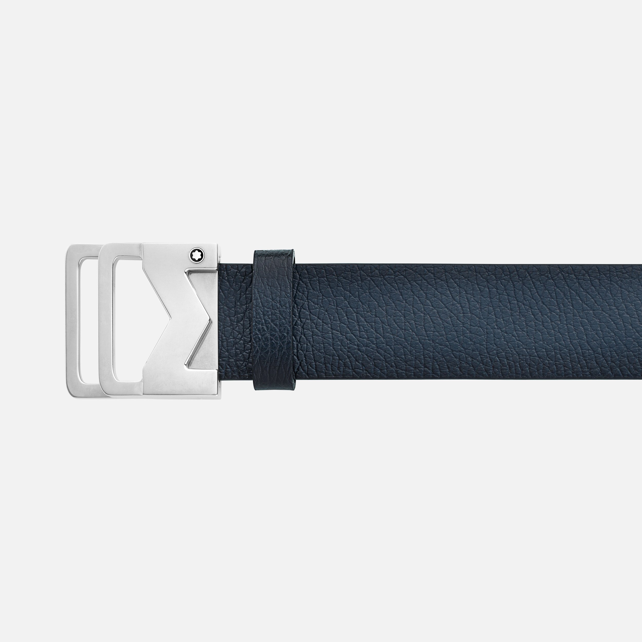 M buckle sfumato blue 35 mm leather belt - 2