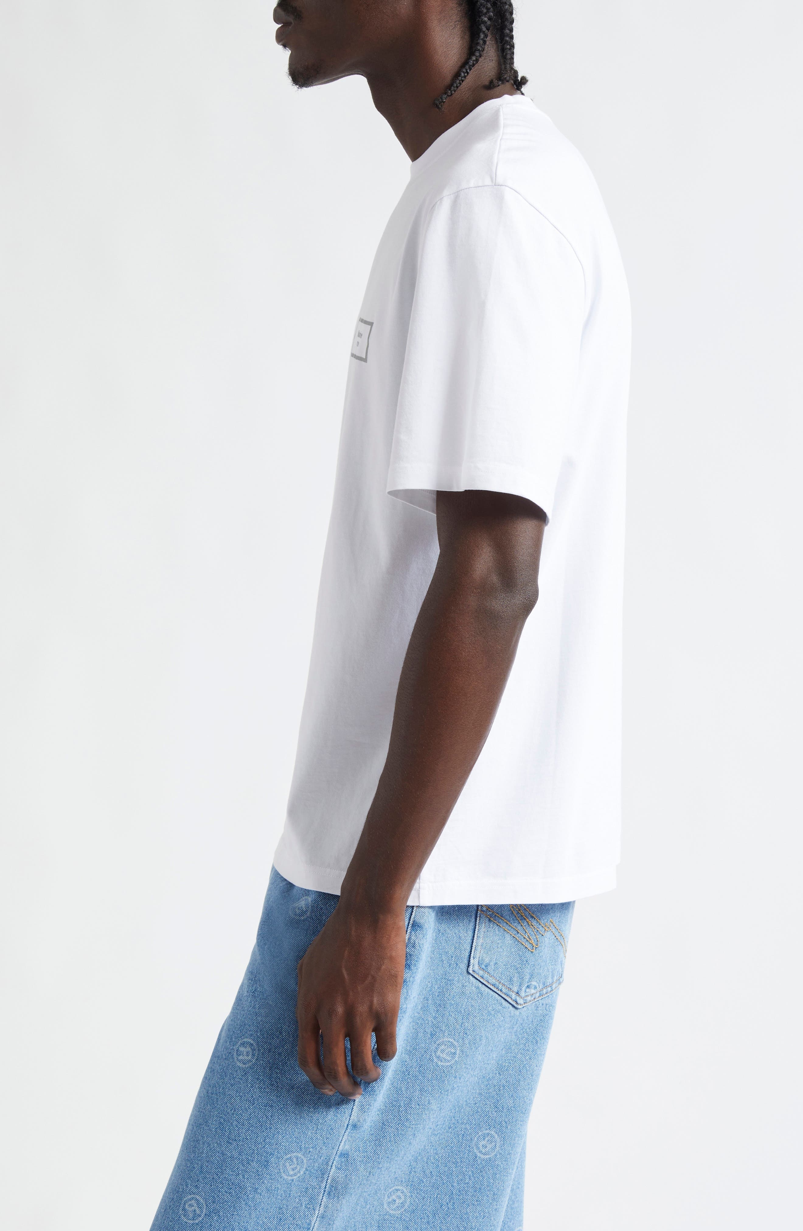Martine Rose Classic Box Logo Graphic T-Shirt in White Box Logo Wht at Nordstrom - 3