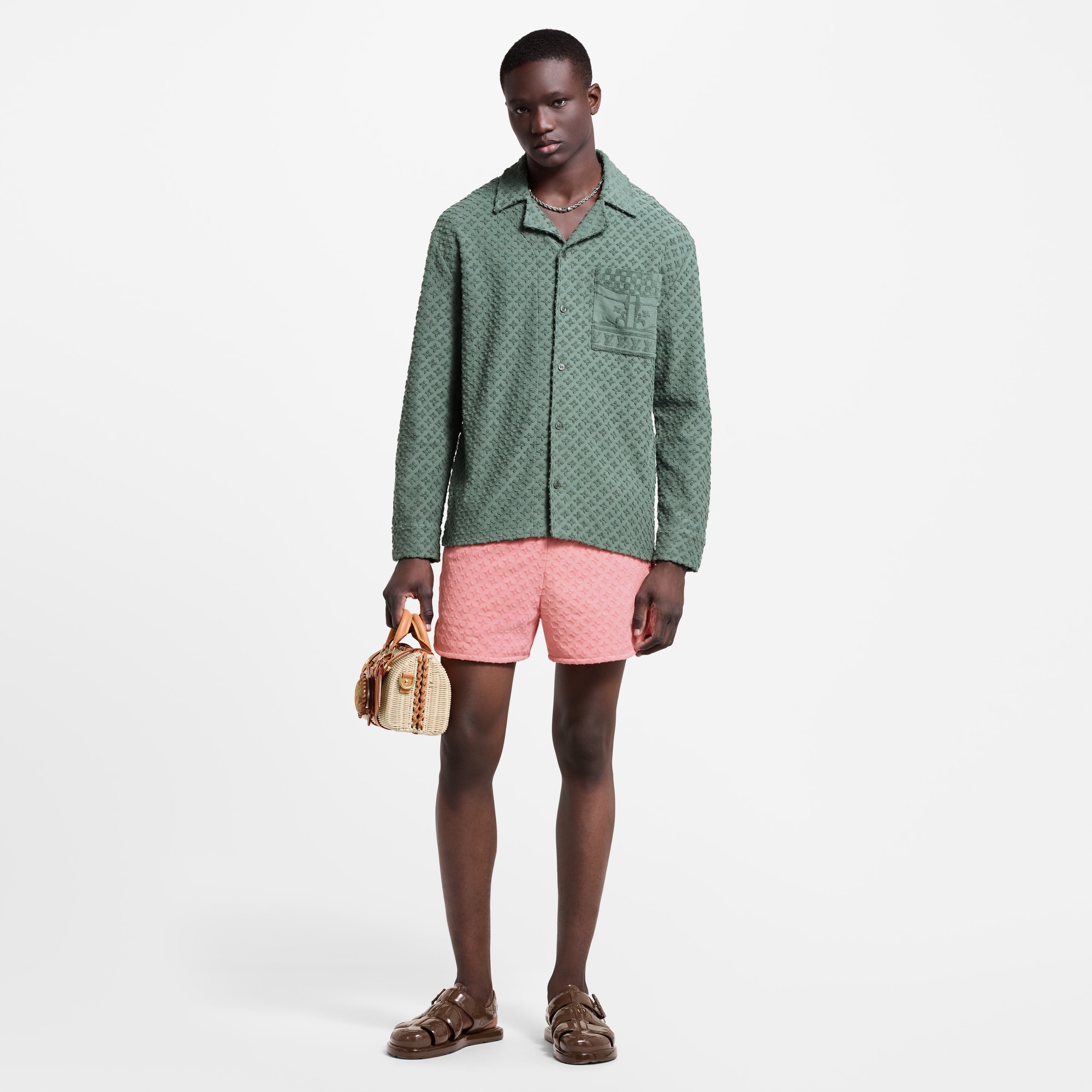 French Terry Jacquard Overshirt - 4