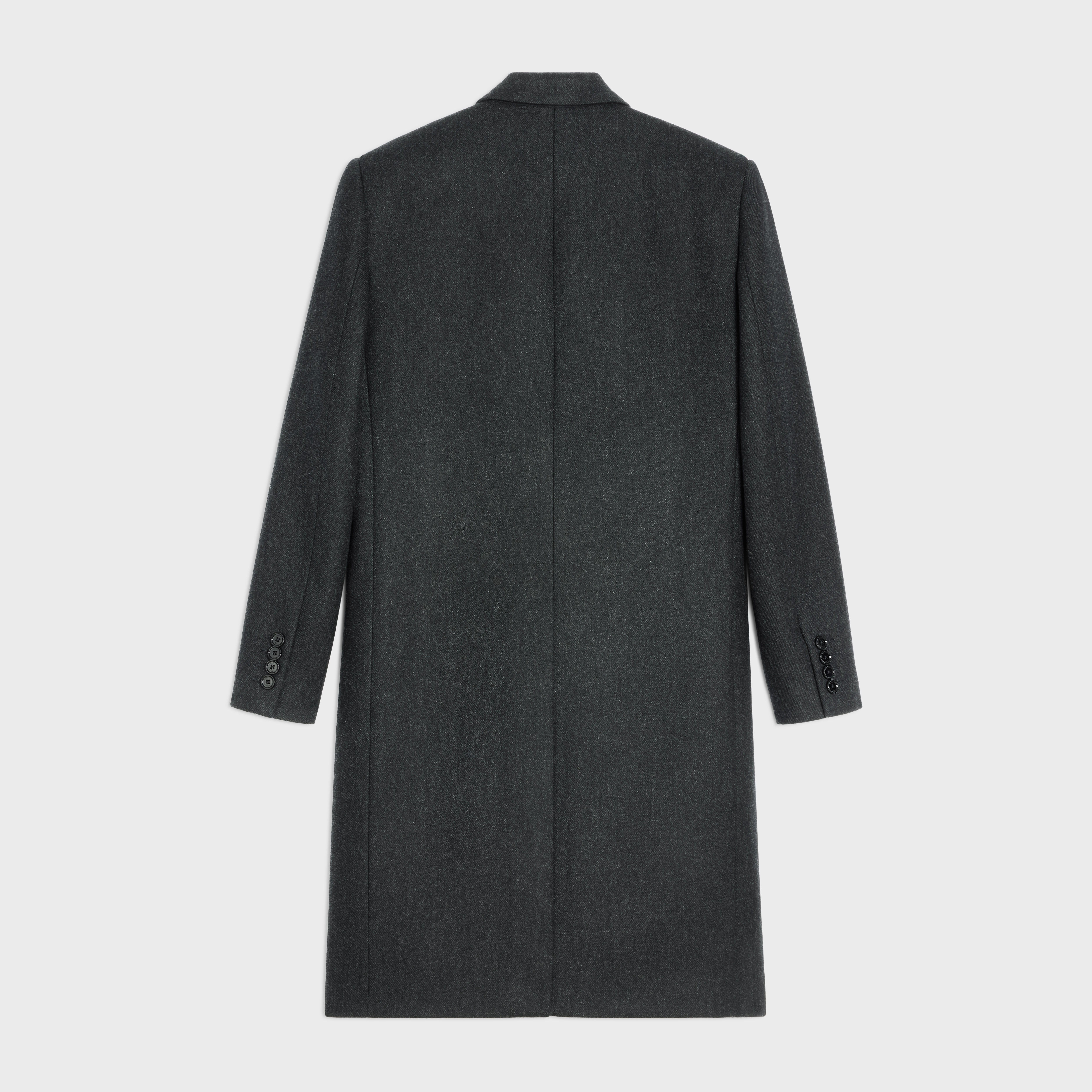 DIAGONAL WOOL OVERCOAT - 2