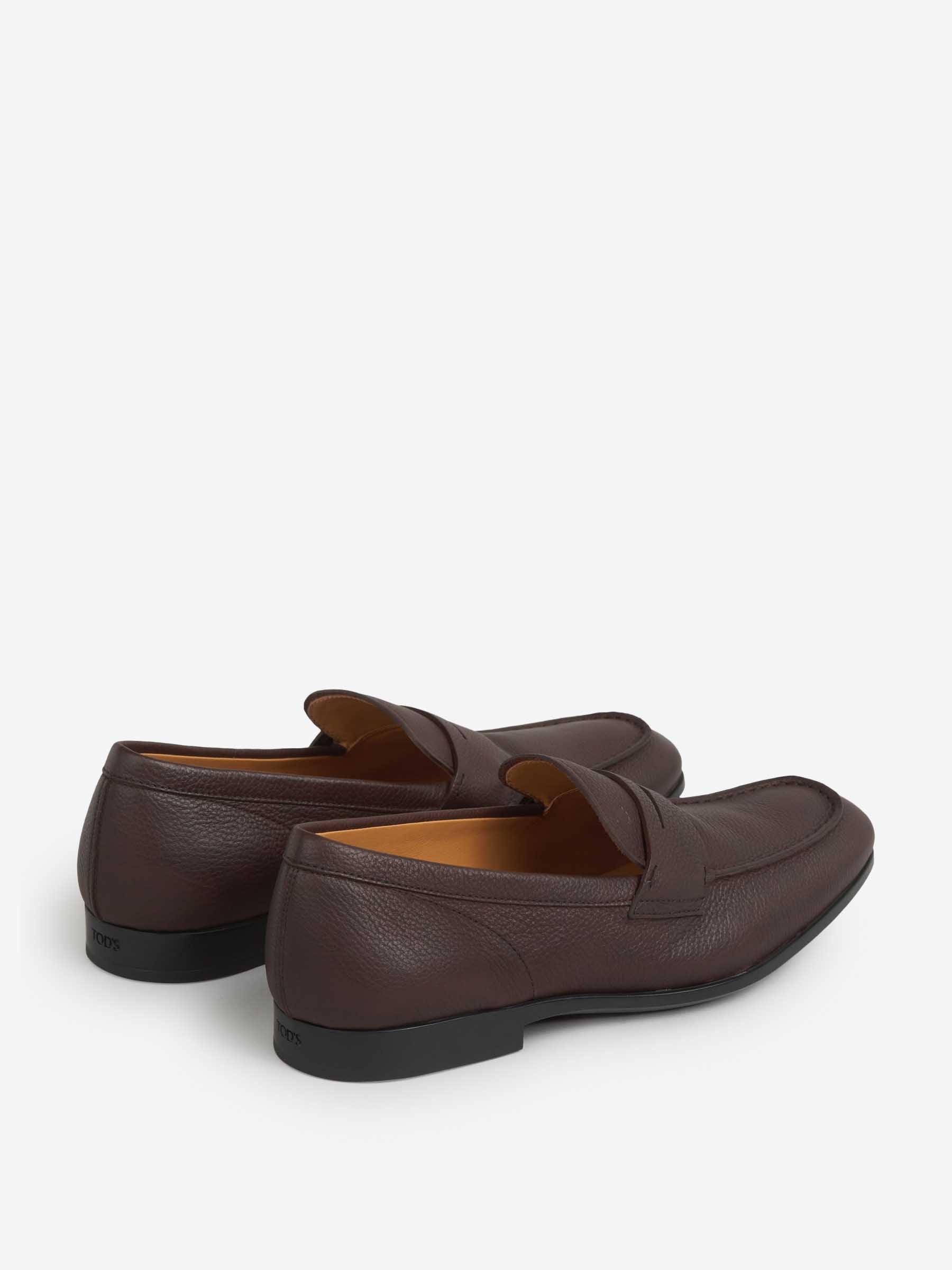 GRAINED LEATHER MOCCASINS - 3