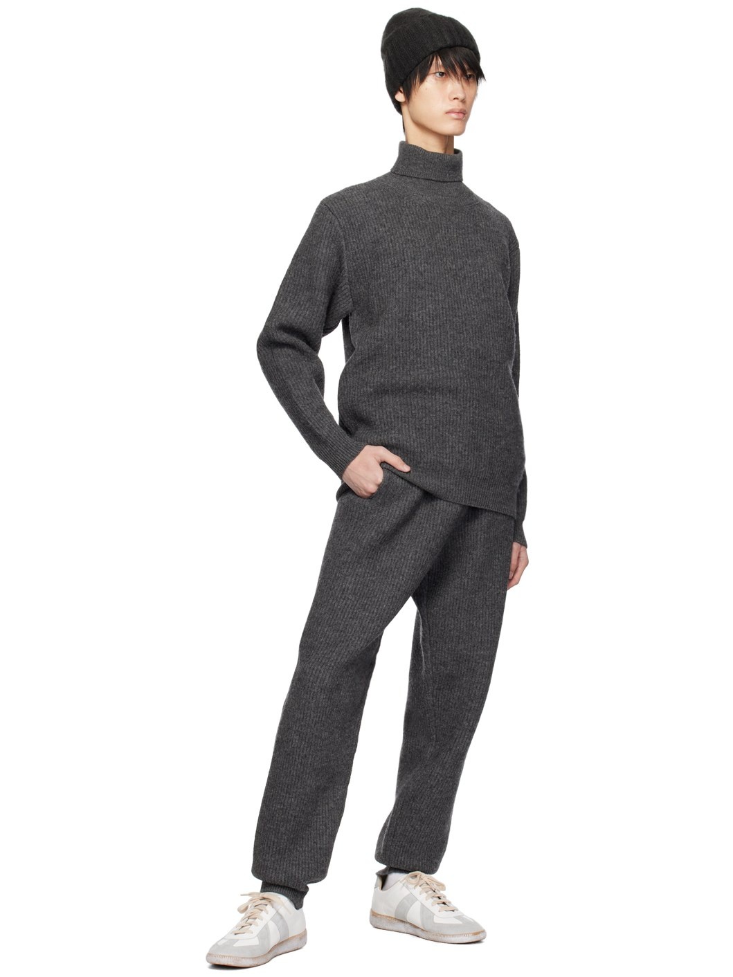 Gray Milled Turtleneck - 4